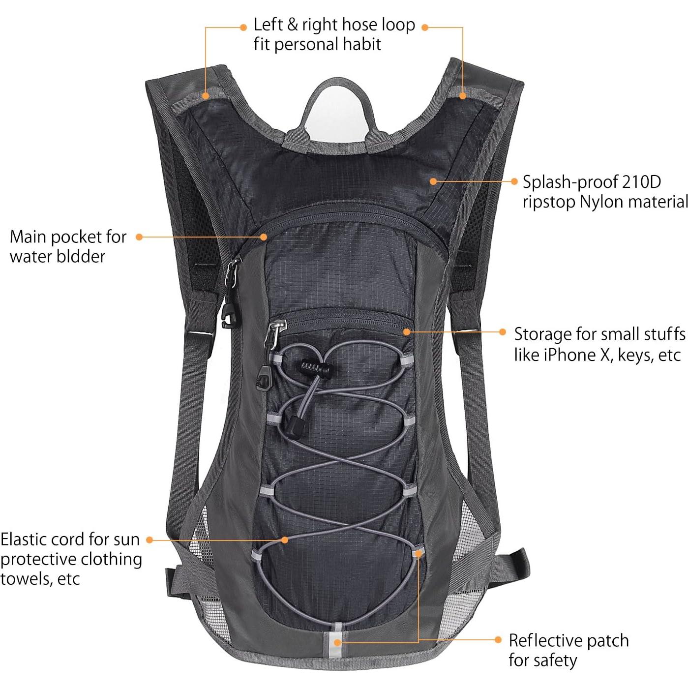 Mochila de Hidratación Unigear 2L para Correr y Ciclismo