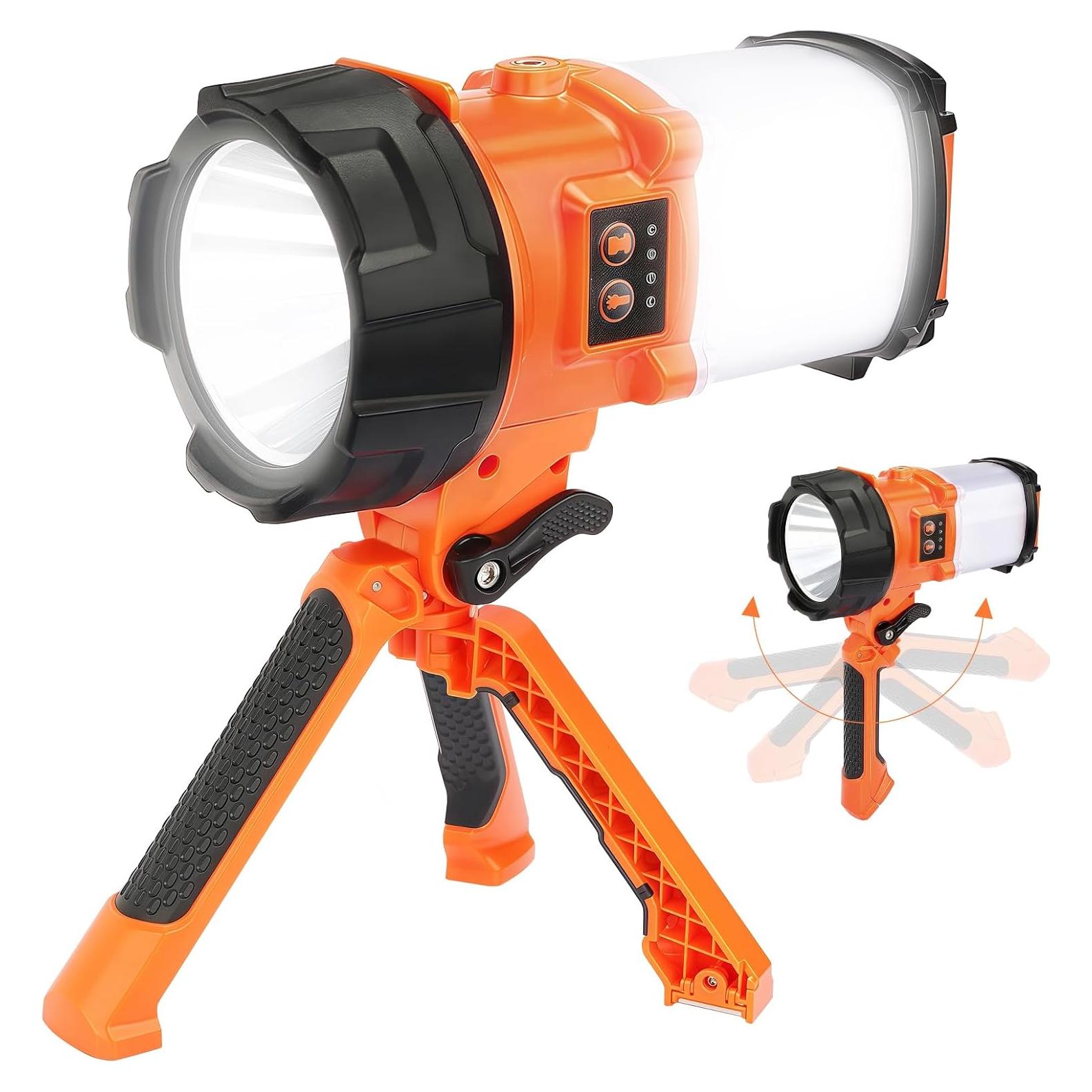 Linterna de Camping Recargable BOBKID 4000LM IPX4 Naranja