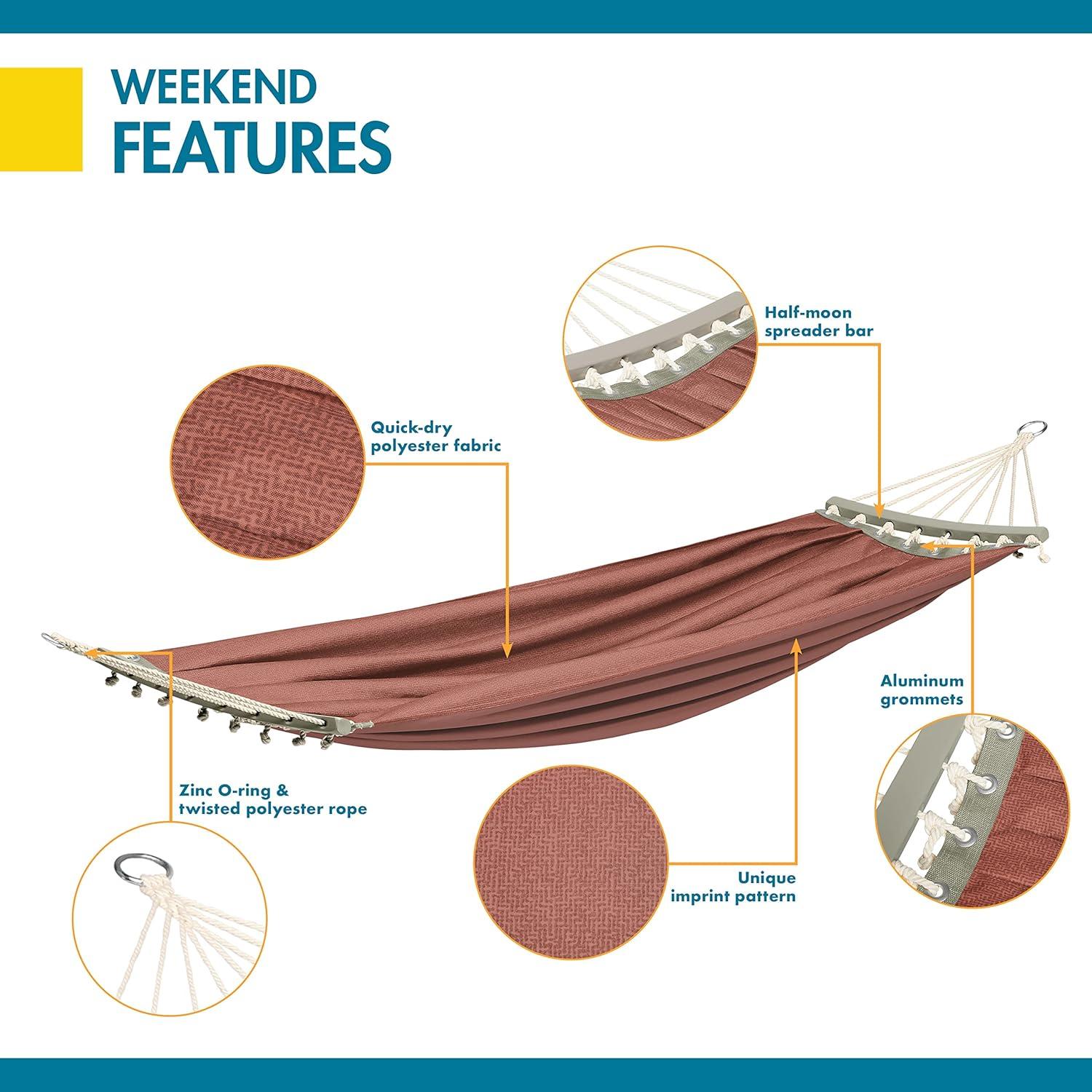 Hamaca para 1 persona Duck Covers Weekend 213 x 147 cm color madera