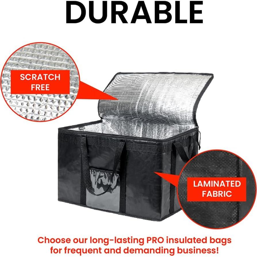 Bolsa Térmica Aislada NZ Home PRO 3XL Negra para Comida