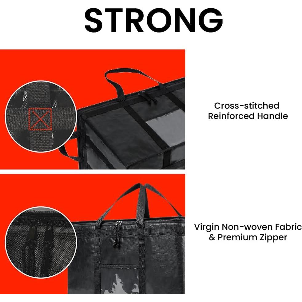 Bolsa Térmica Aislada NZ Home PRO 3XL Negra para Comida