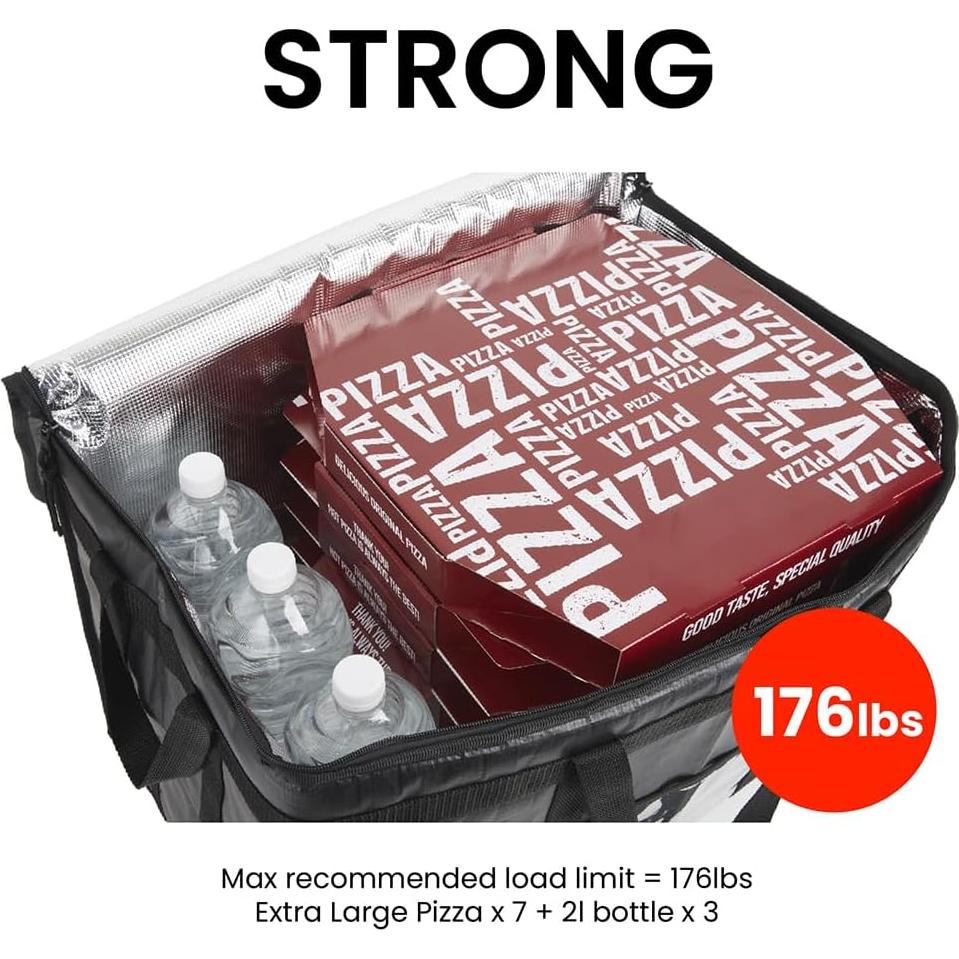Bolsa Térmica Aislada NZ Home PRO 3XL Negra para Comida