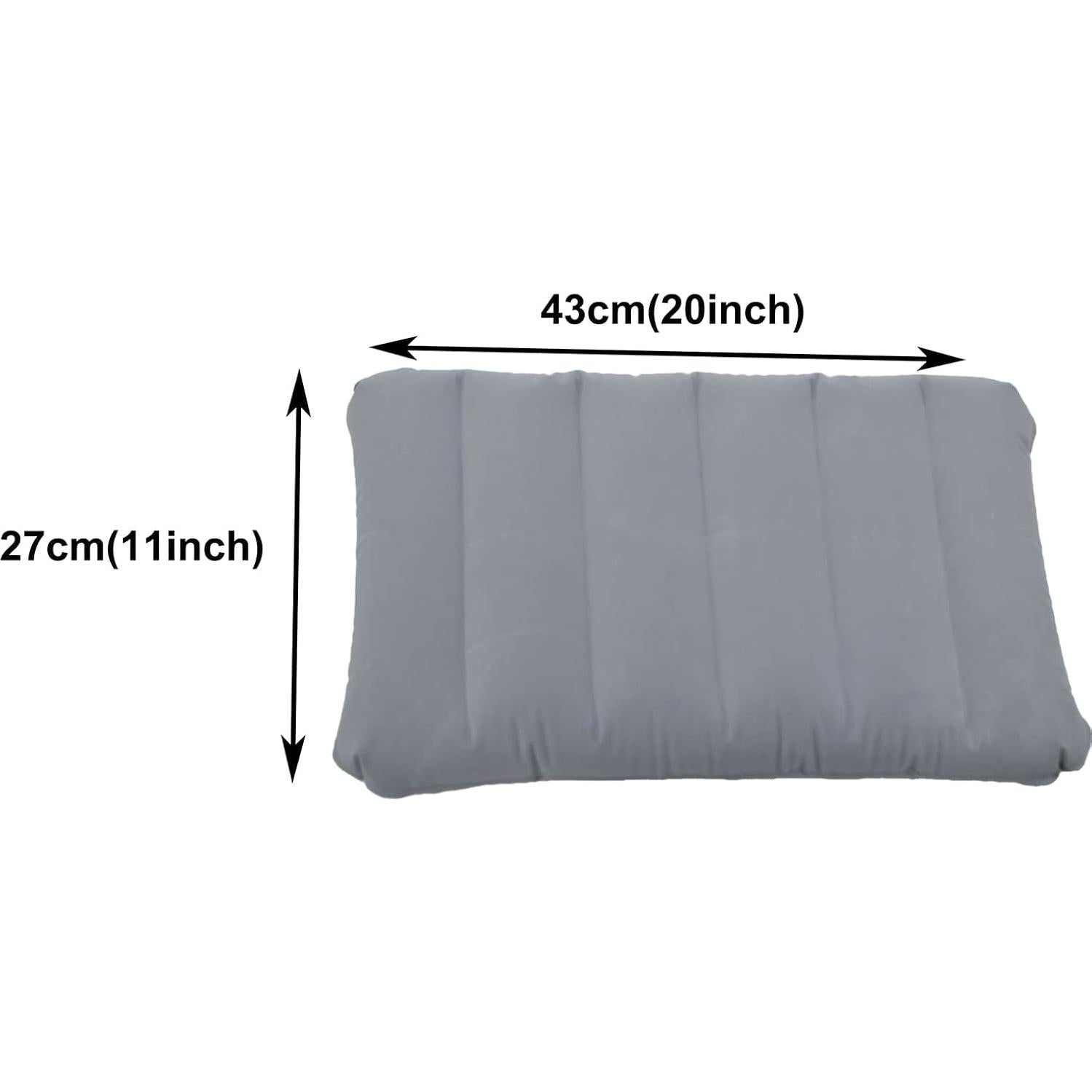 Almohada Inflable Ultraligera LiXiongBao Cuadrada 50.8x27.9cm