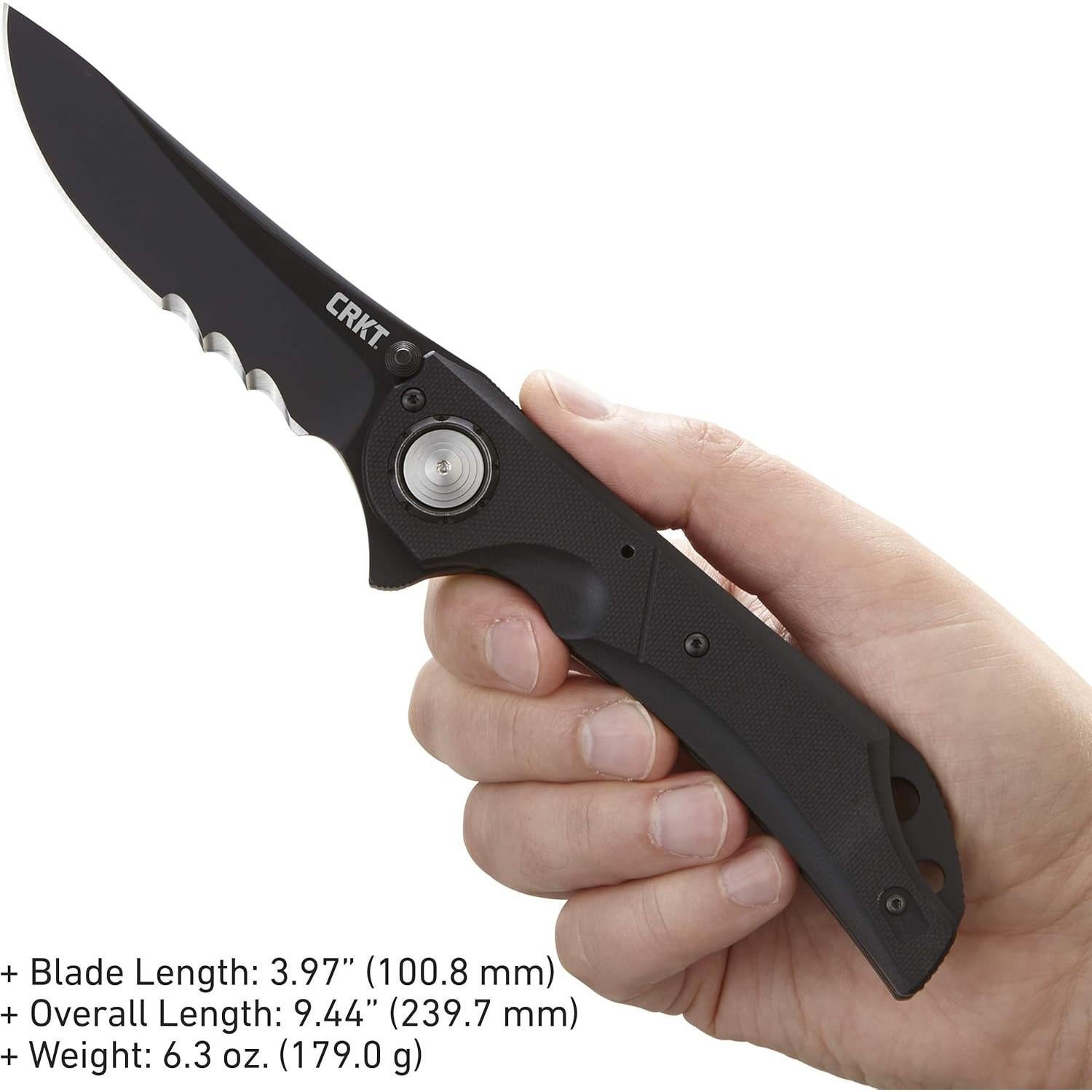 Cuchillo Plegable CRKT Seismic 5401K Hoja Negra G10 100.81 mm