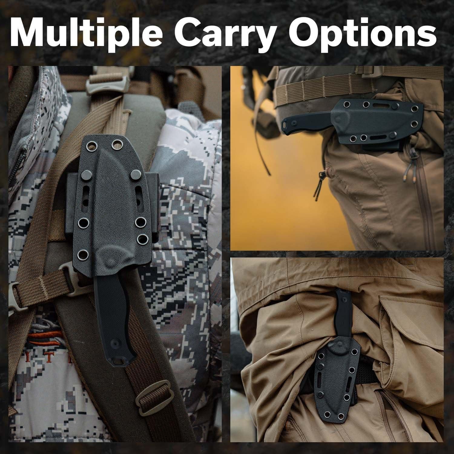 Cuchillo de Hoja Fija CIVIVI Timberbark 8.13 cm Negro EDC