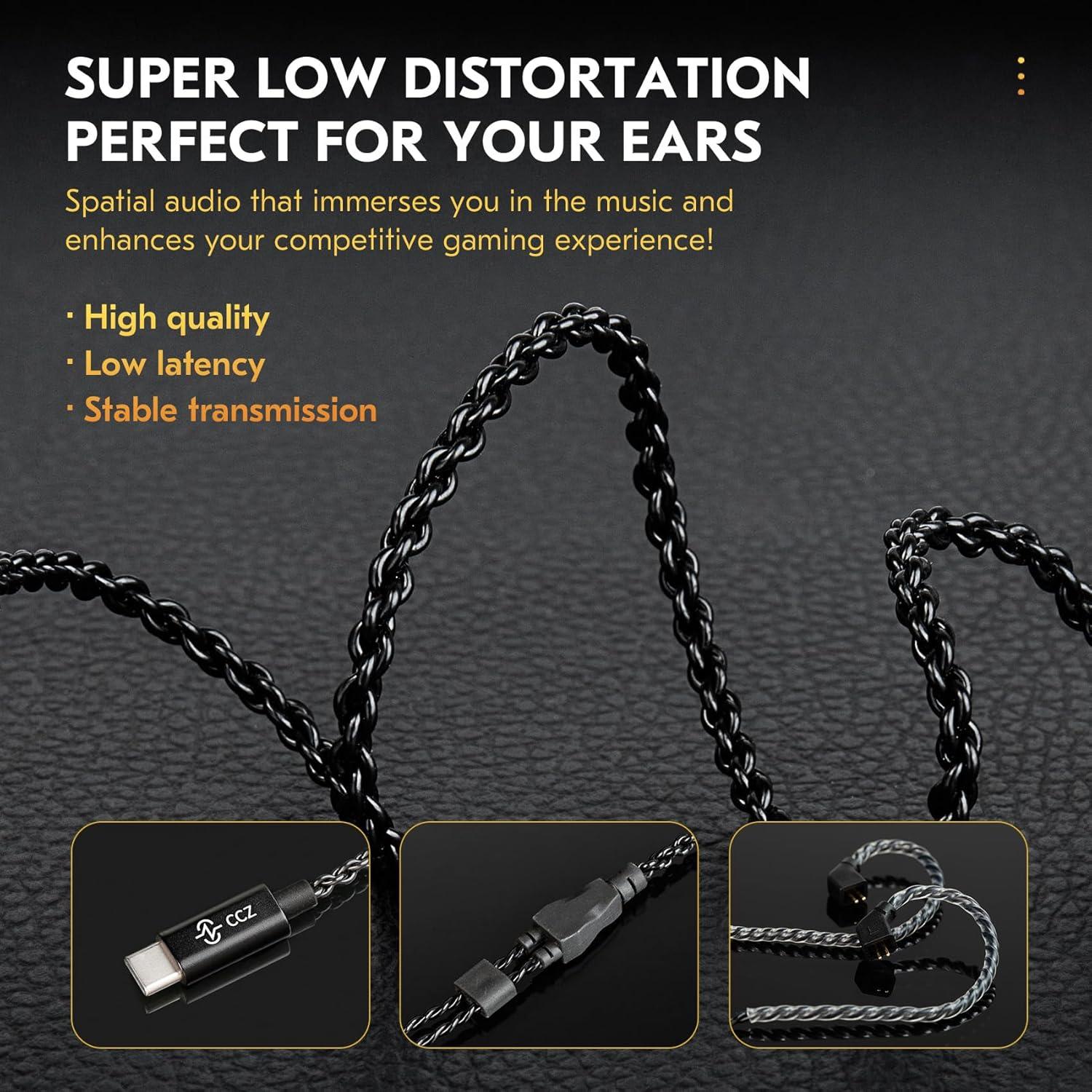 Auriculares CCZ DC03 Tipo C con Micrófono y Cancelación de Ruido