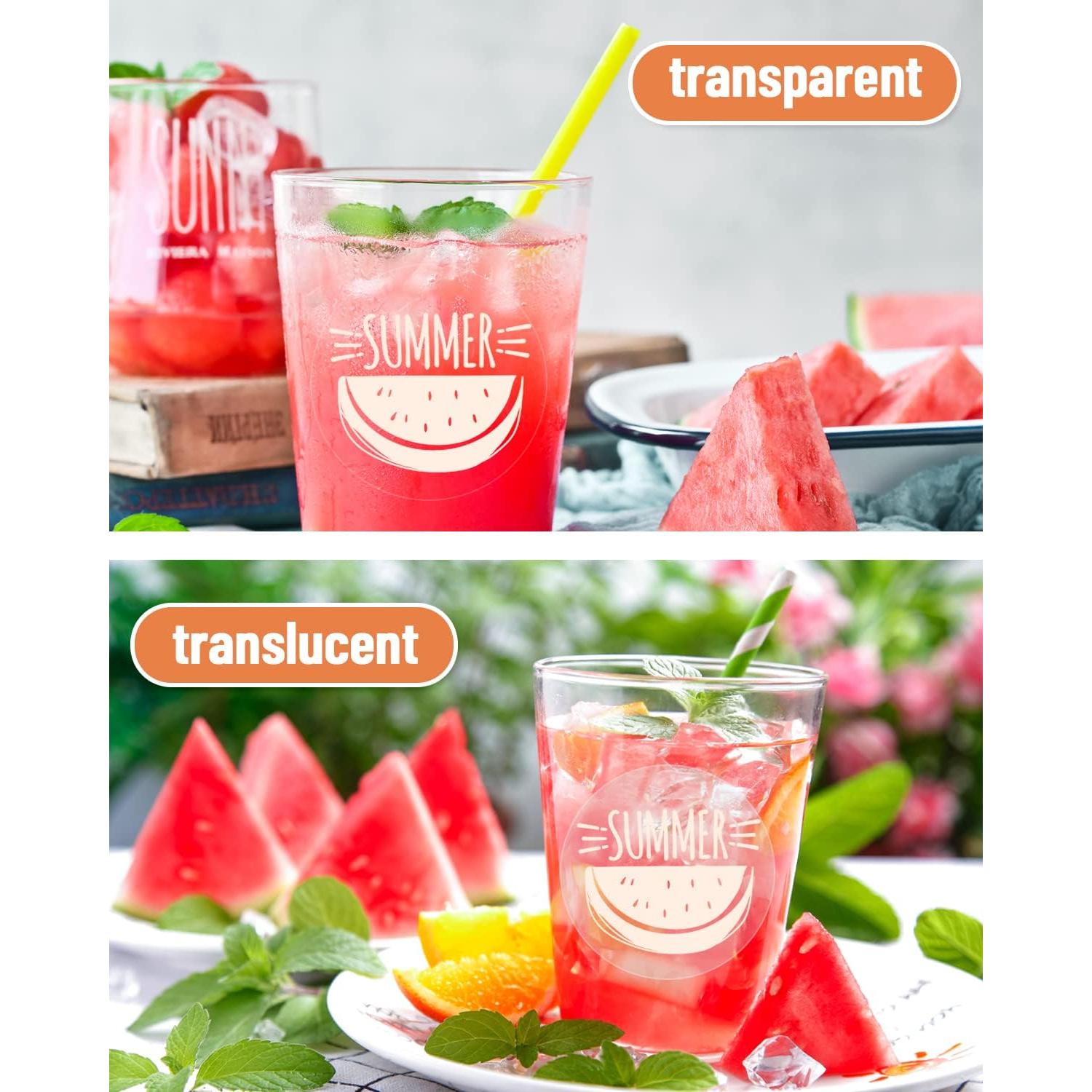 Papel de Calcomanías de Vinilo Imprimible QYH 50 Hojas 21.6x27.9cm