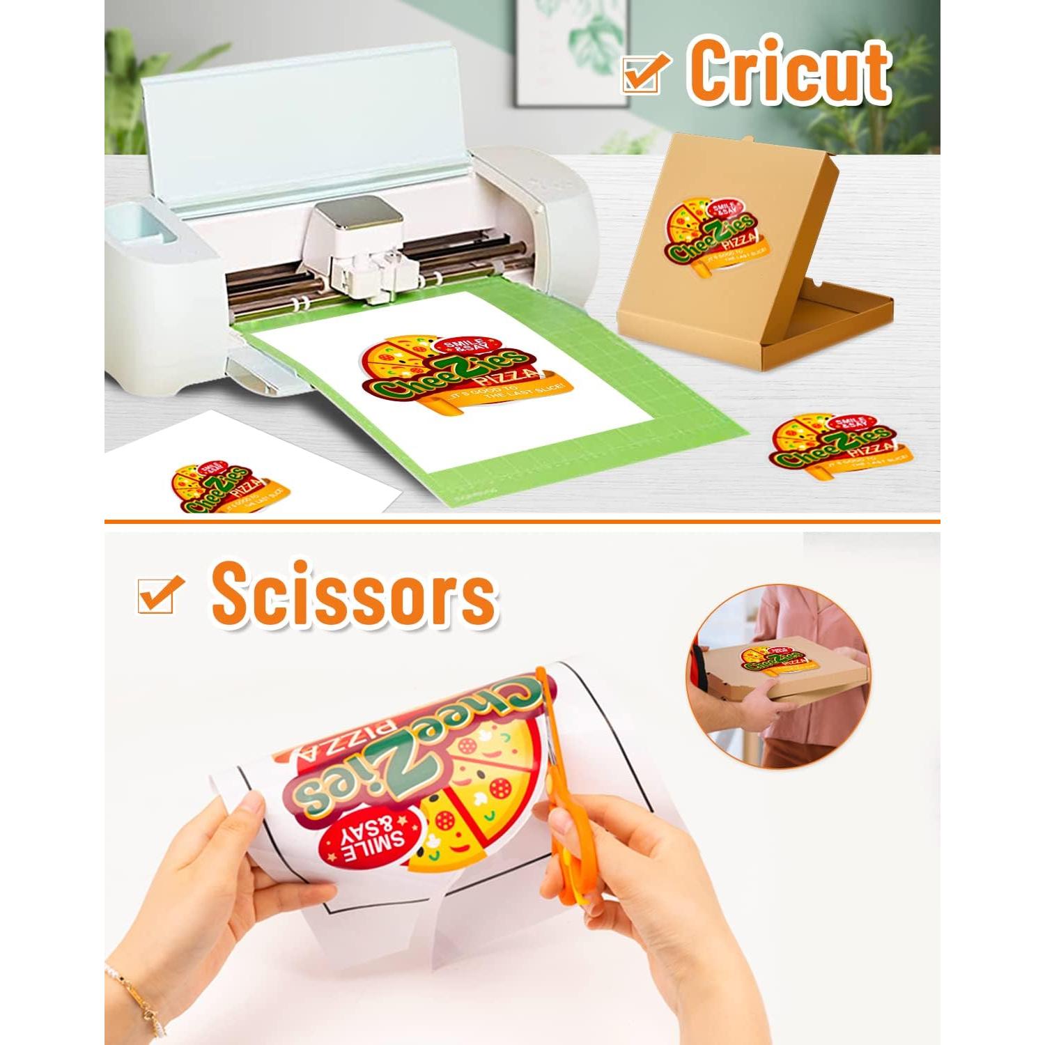 Papel de Calcomanías de Vinilo Imprimible QYH 50 Hojas 21.6x27.9cm