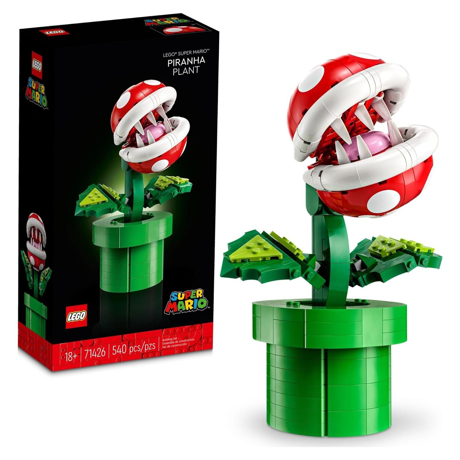 LEGO Super Mario Planta Piraña 71426, Figura Posable Verde