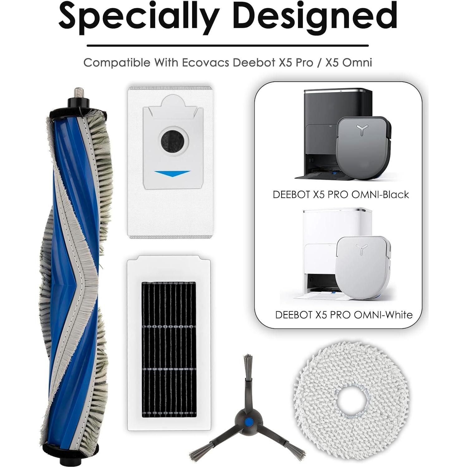 Kit de Accesorios 20 Piezas para Aspiradora ECOVACS DEEBOT X5