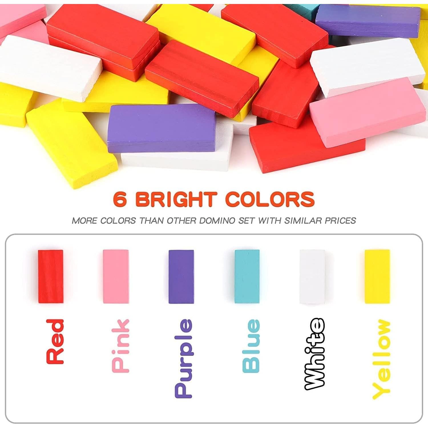 Juego de Dominó Wondertoys 600 Piezas Madera Educativo