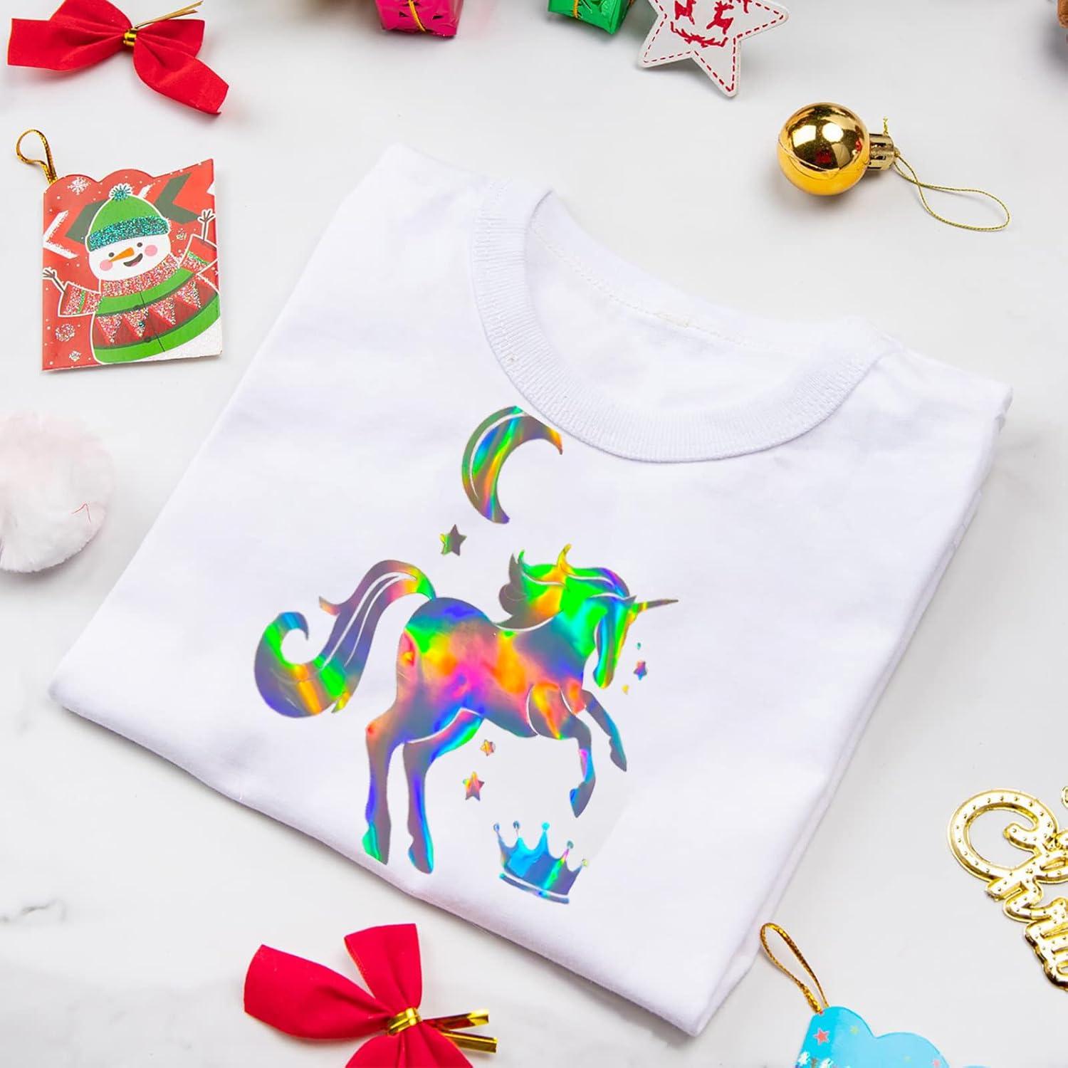 Vinilo de Transferencia de Calor Holográfico LUKGELYAM 6 Piezas