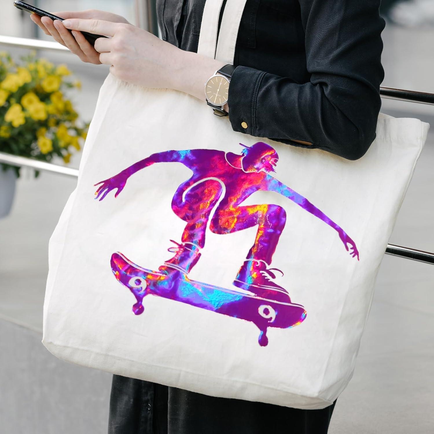 Vinilo de Transferencia de Calor Holográfico LUKGELYAM 6 Piezas