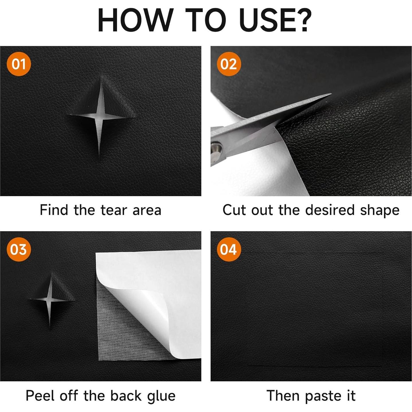 Cinta de Reparación de Cuero Zibropus 9.9x150 cm Autoadhesiva