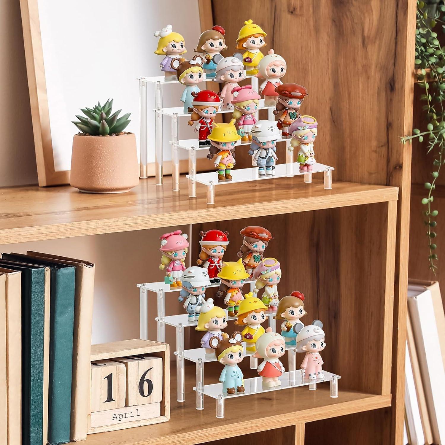 Soporte acrílico de exhibición 4 niveles LANDNEOO para perfumes