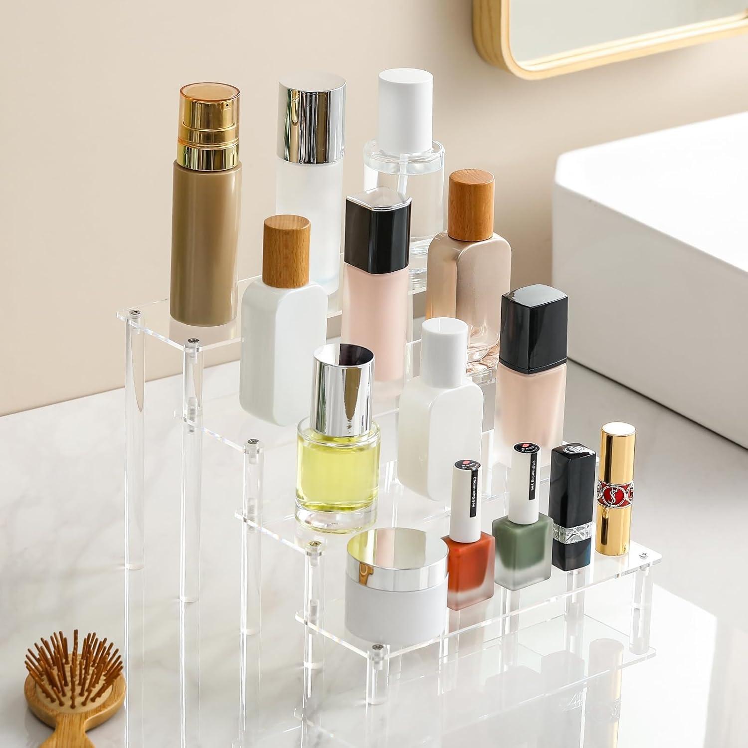 Soporte acrílico de exhibición 4 niveles LANDNEOO para perfumes