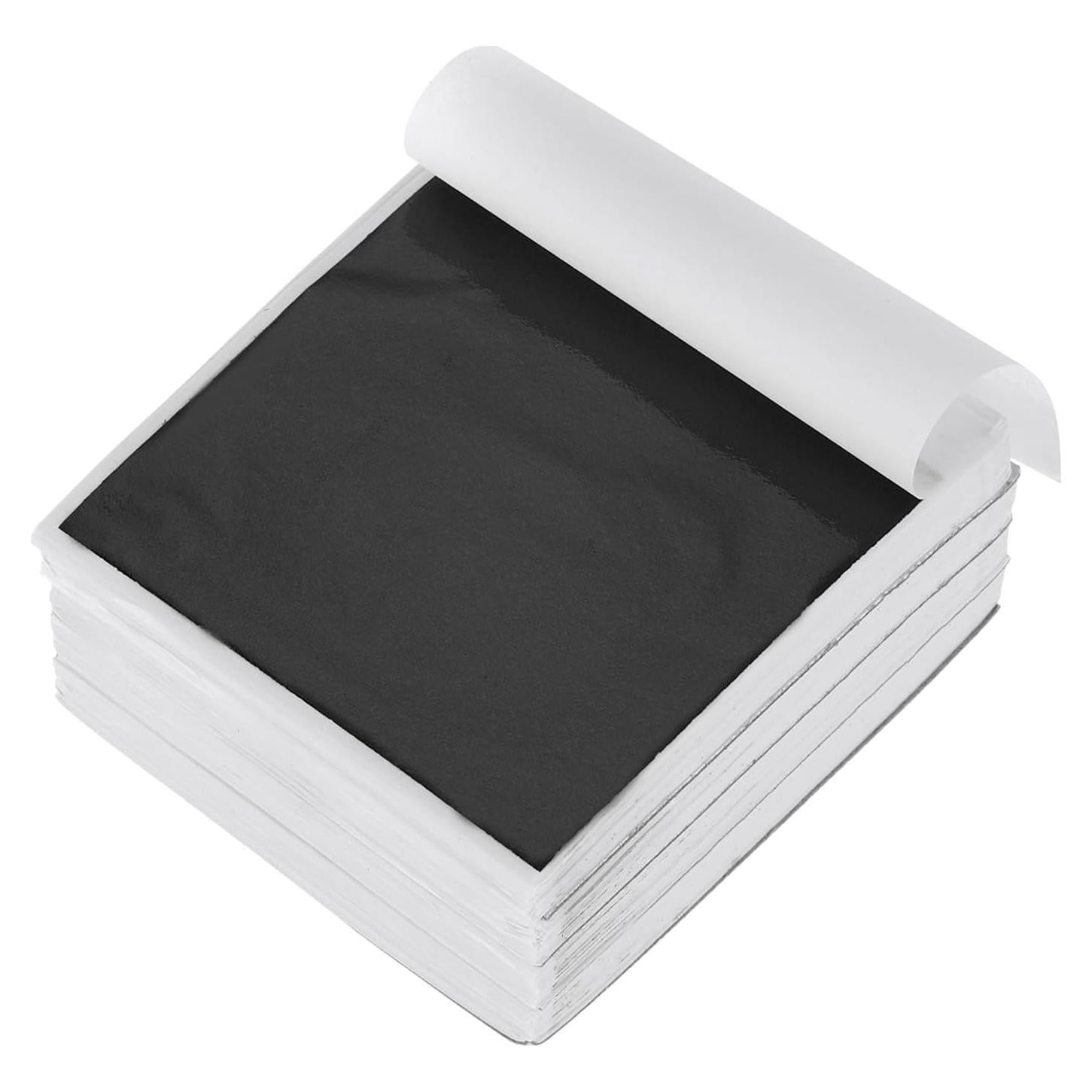 Hojas de Foil Imitación MECCANIXITY 400 Pcs 9x9cm Negro