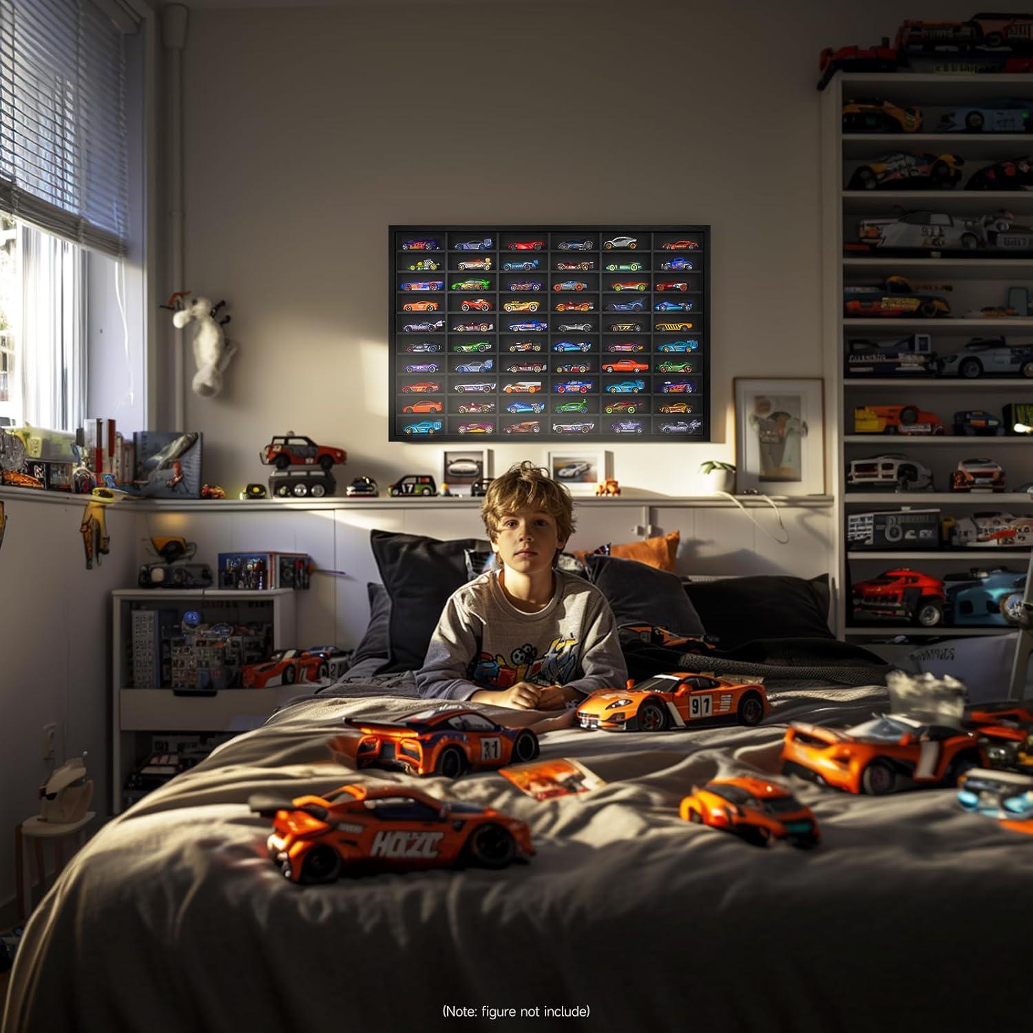 Vitrina para Autos a Escala 1/64 FIGURESLAB 60 Compartimentos