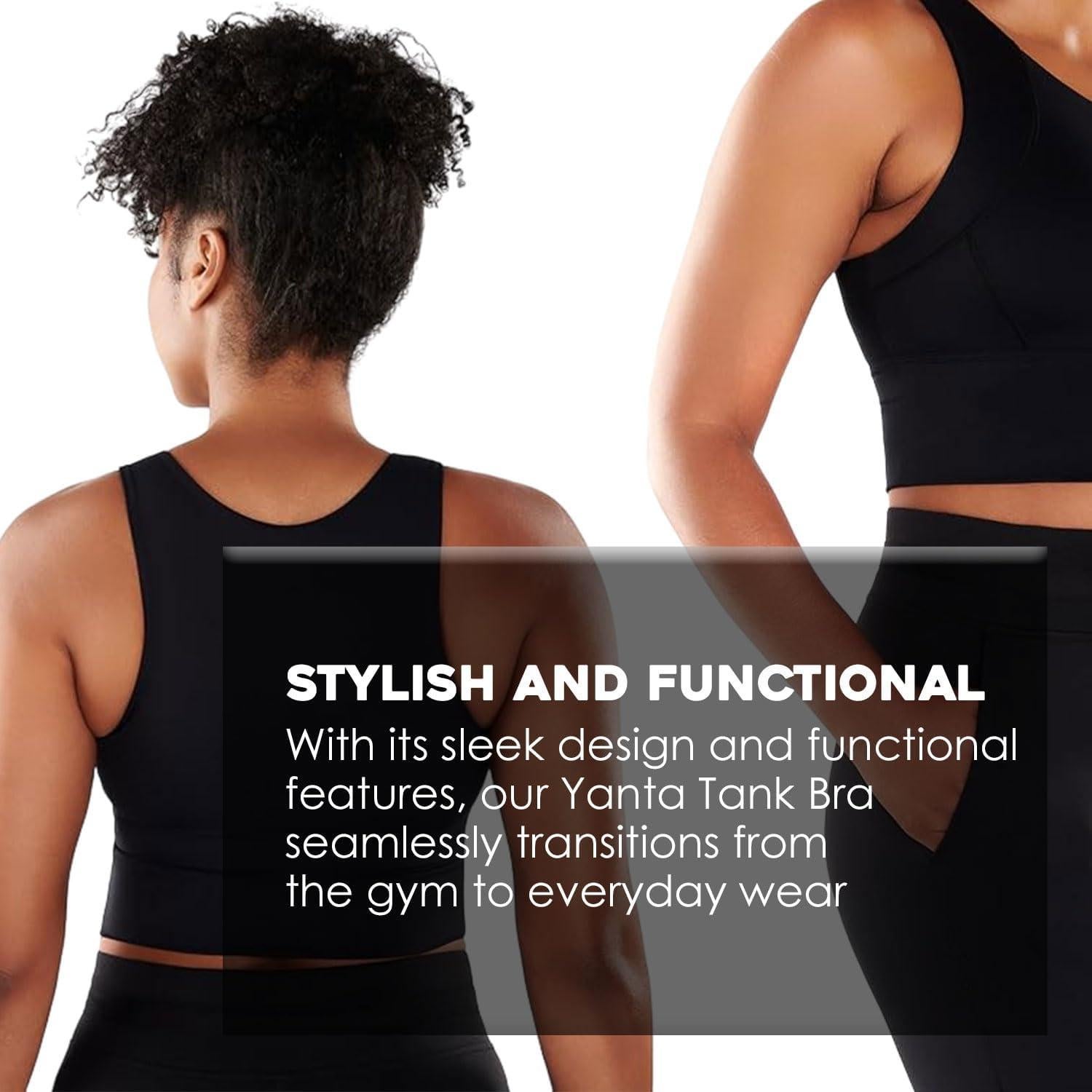 Sujetador Deportivo Yanta Tank Bra Roam Loud Negro Pequeño