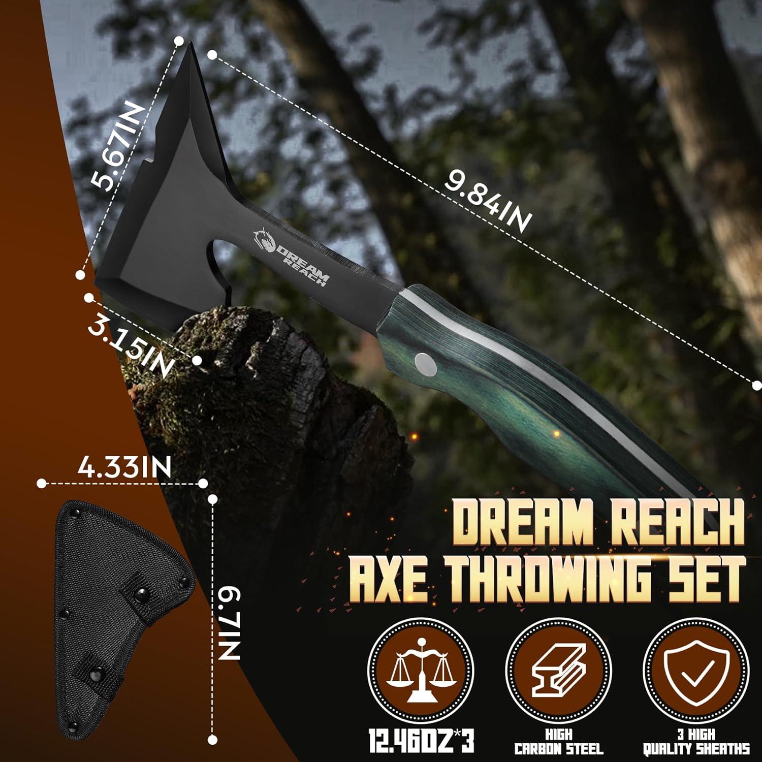 Juego de Hachas de Lanzamiento Dream Reach - Acero Inoxidable 3CR13