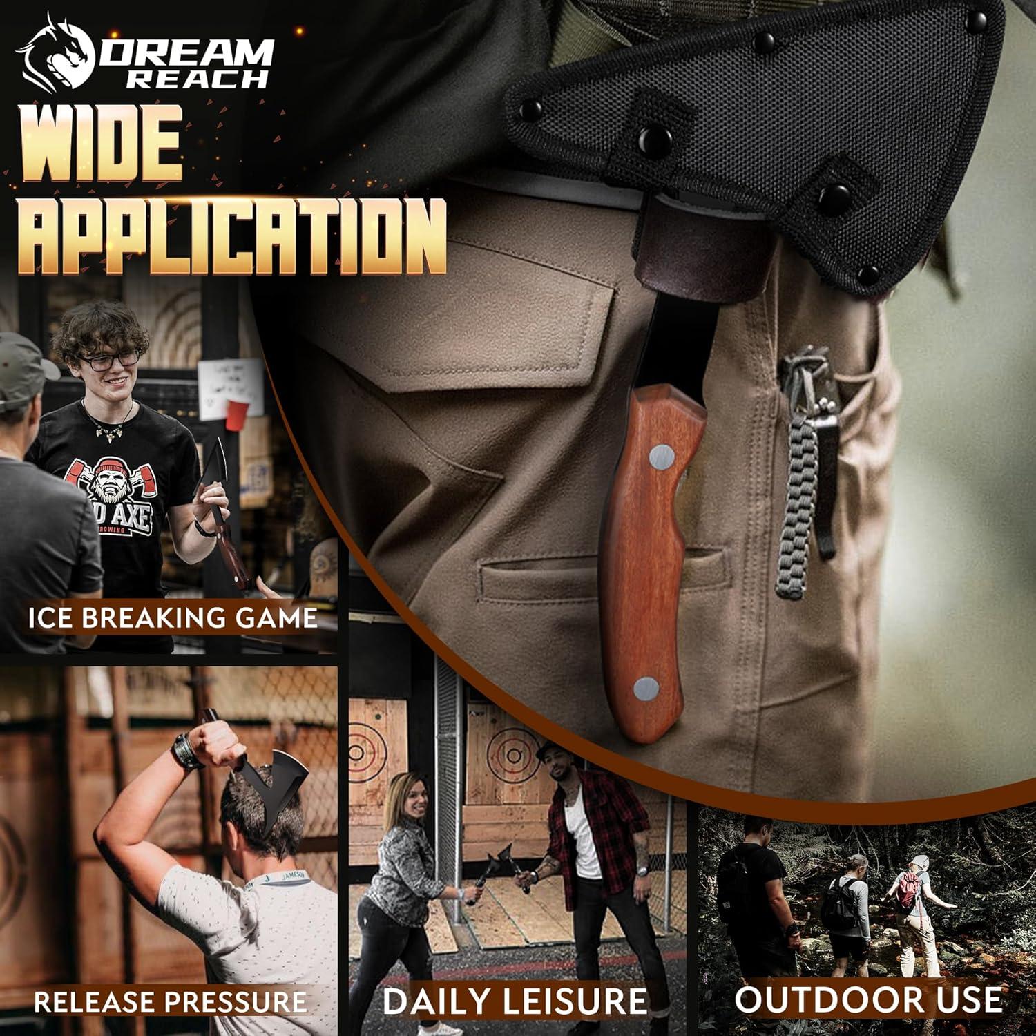 Juego de Hachas de Lanzamiento Dream Reach - Acero Inoxidable 3CR13