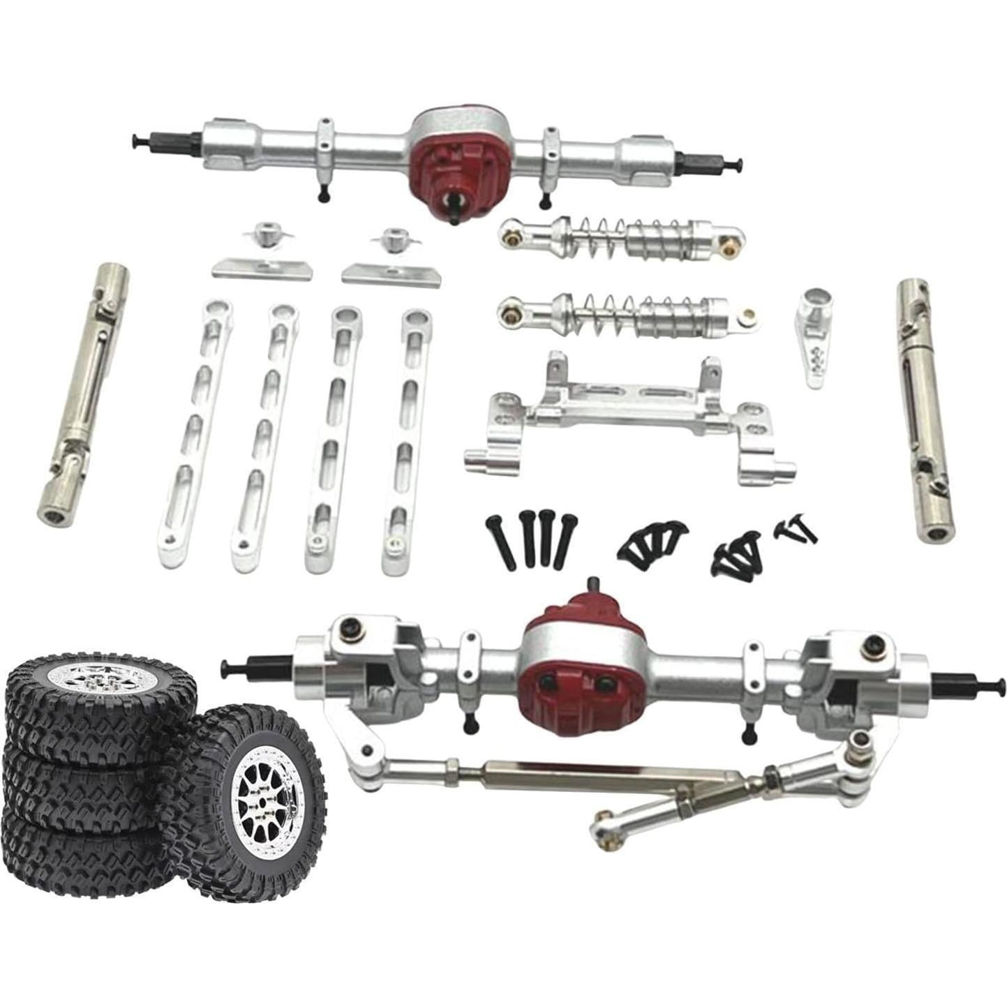 Conjunto de piezas de metal para RC MN82 1/12 - Plata