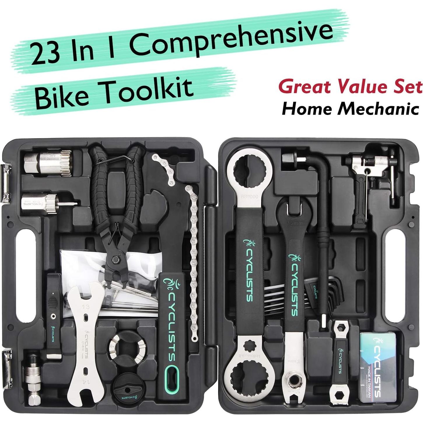 Kit de Herramientas para Bicicleta CYCLISTS 23 Piezas con Estuche