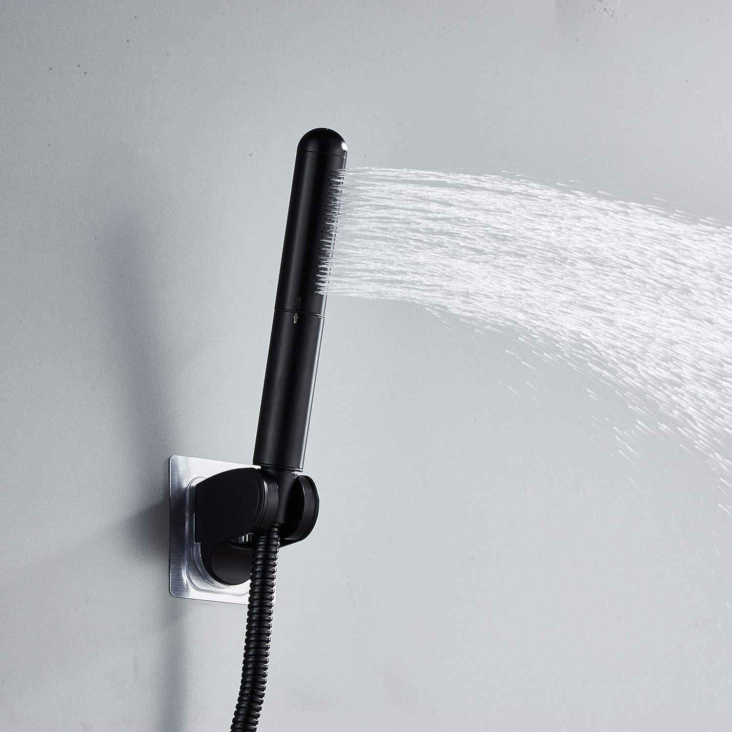 Cabezal de Ducha de Mano AAdct de Cobre Sólido Negro Mate