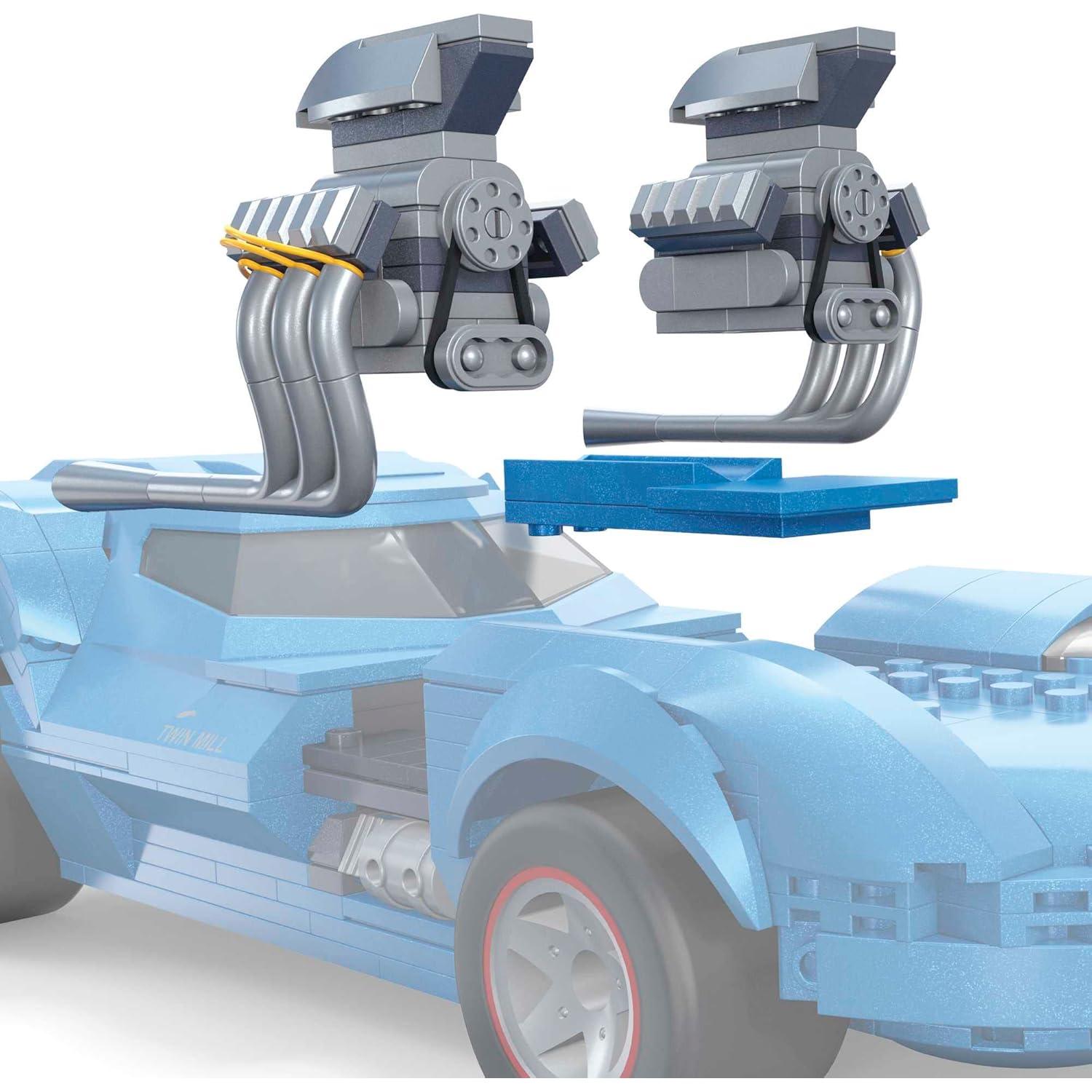 Set de Construcción Mega Hot Wheels Twin Mill 635 Piezas