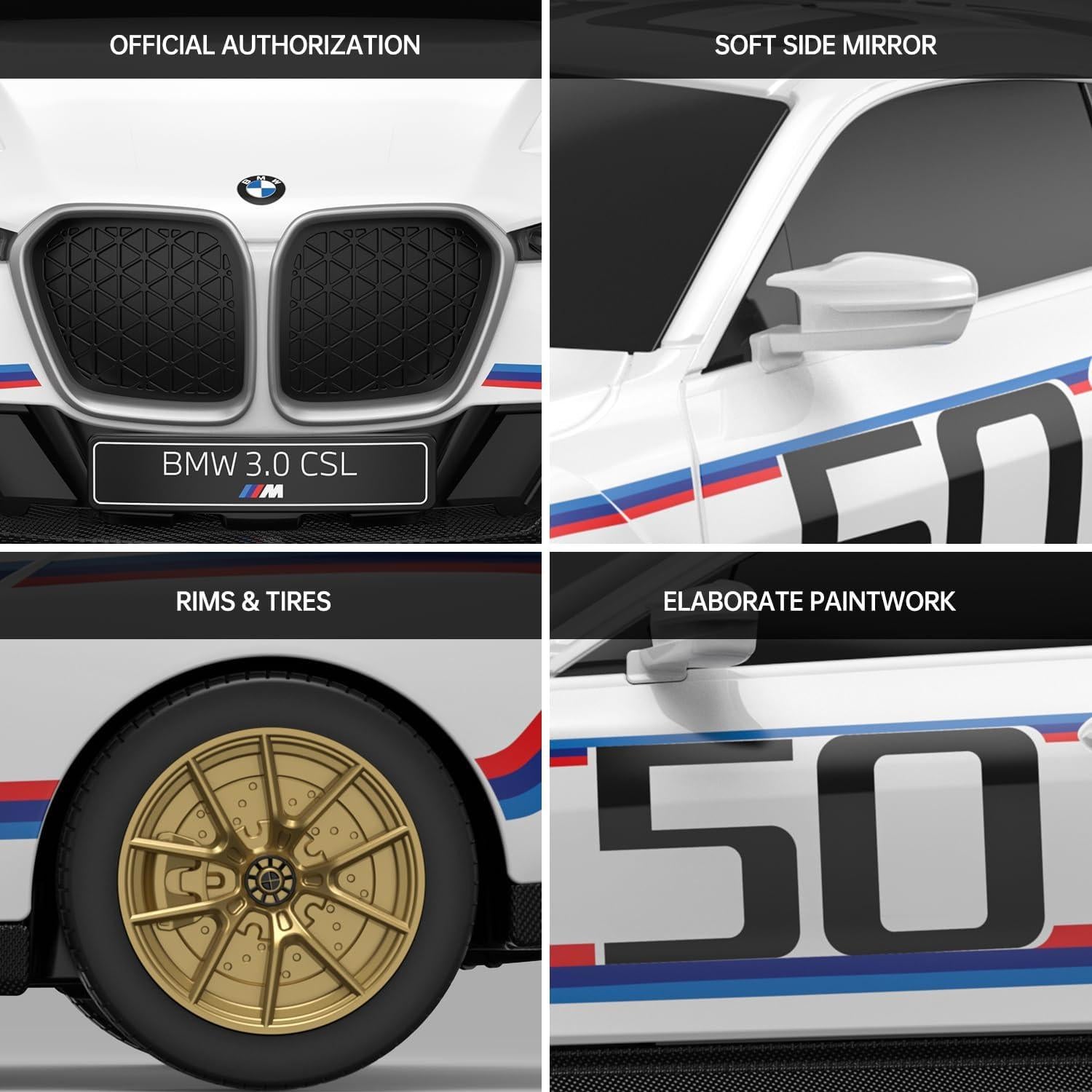 Coche RC Rastar BMW 3.0 CSL 1:24 Control Remoto