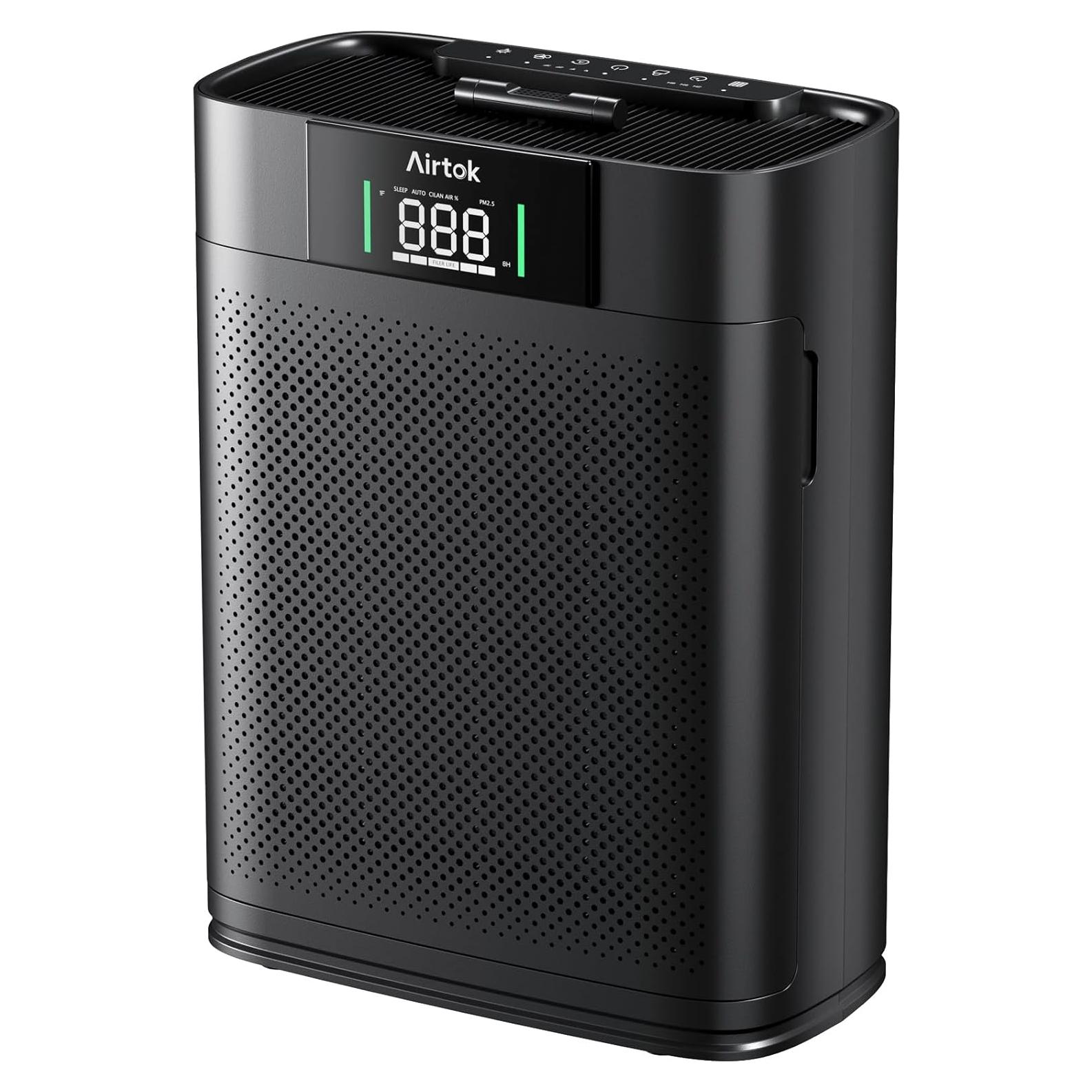 Purificador de Aire AIRTOK AP2301 HEPA 120m² Negro