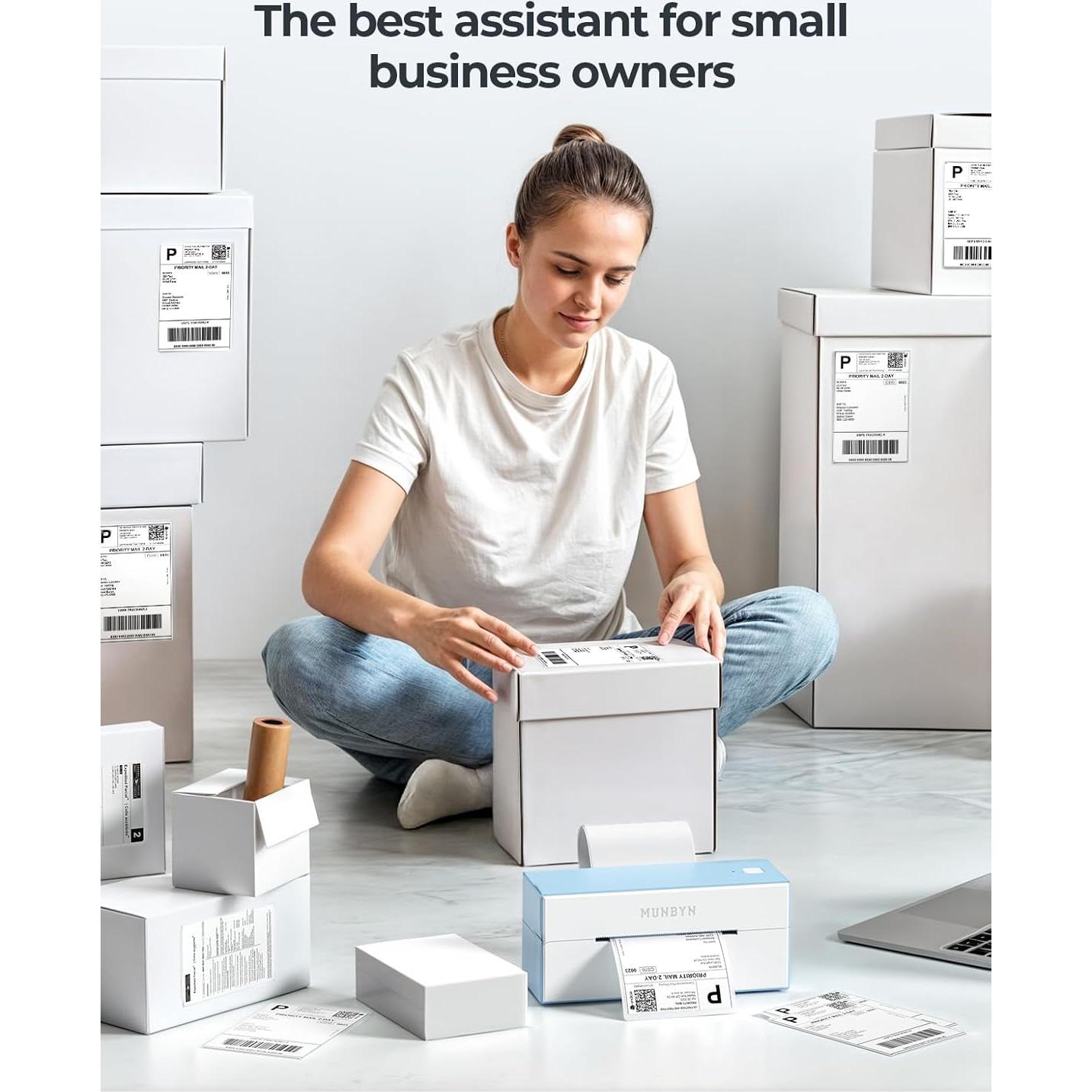 Impresora de Etiquetas Térmicas Bluetooth MUNBYN 4x6, 1.37kg