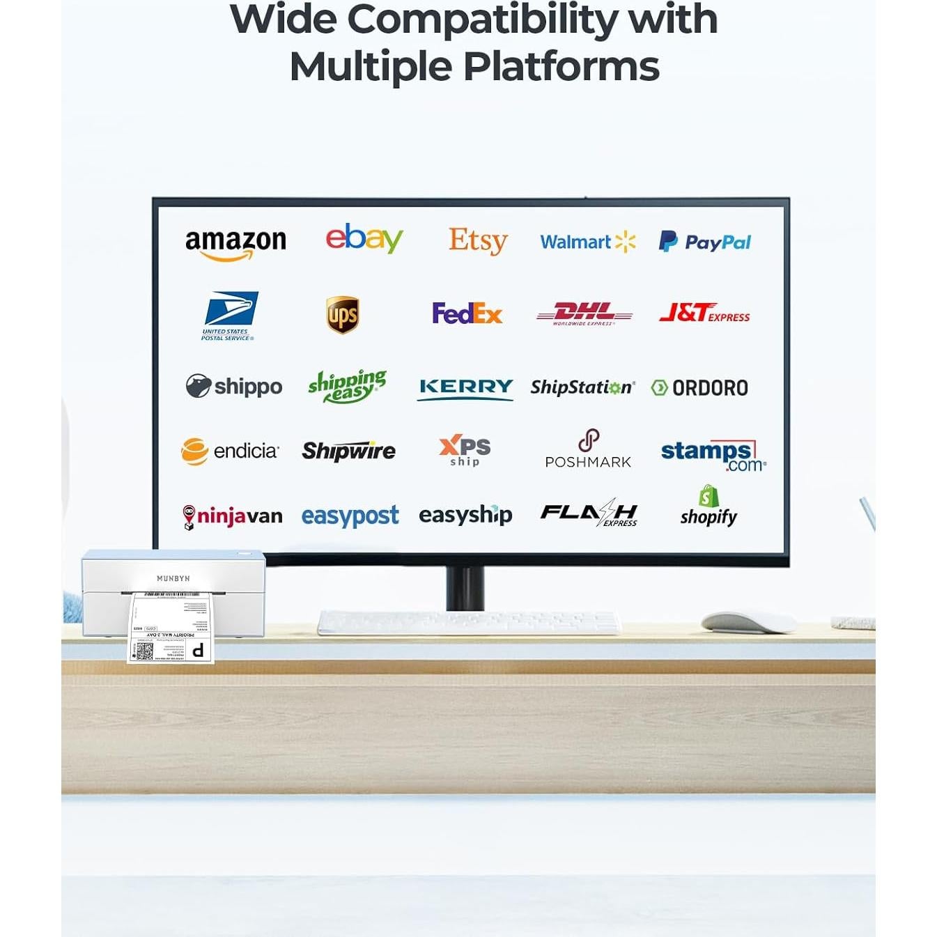 Impresora de Etiquetas Térmicas Bluetooth MUNBYN 4x6, 1.37kg