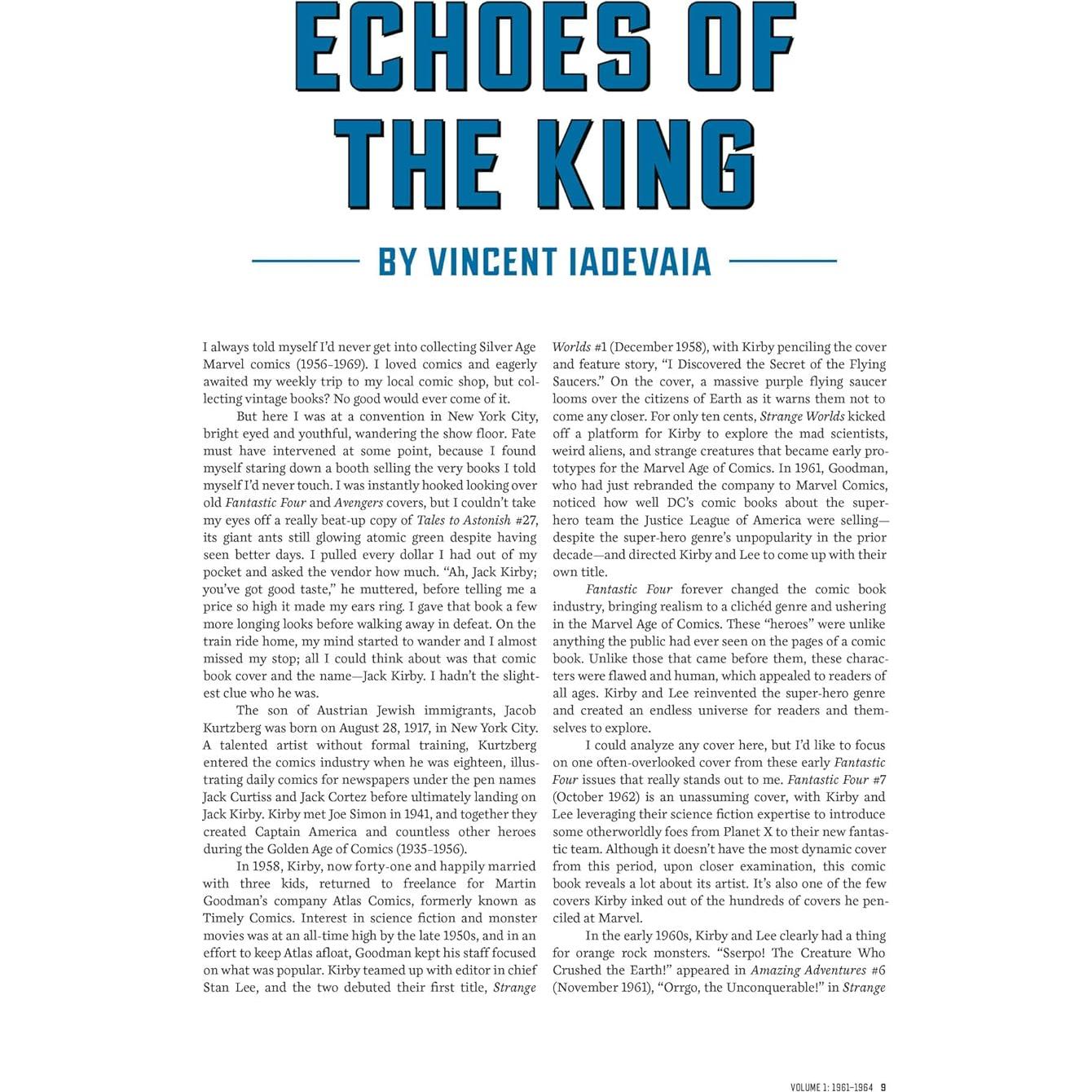 The Marvel Comics Covers of Jack Kirby Volume 1