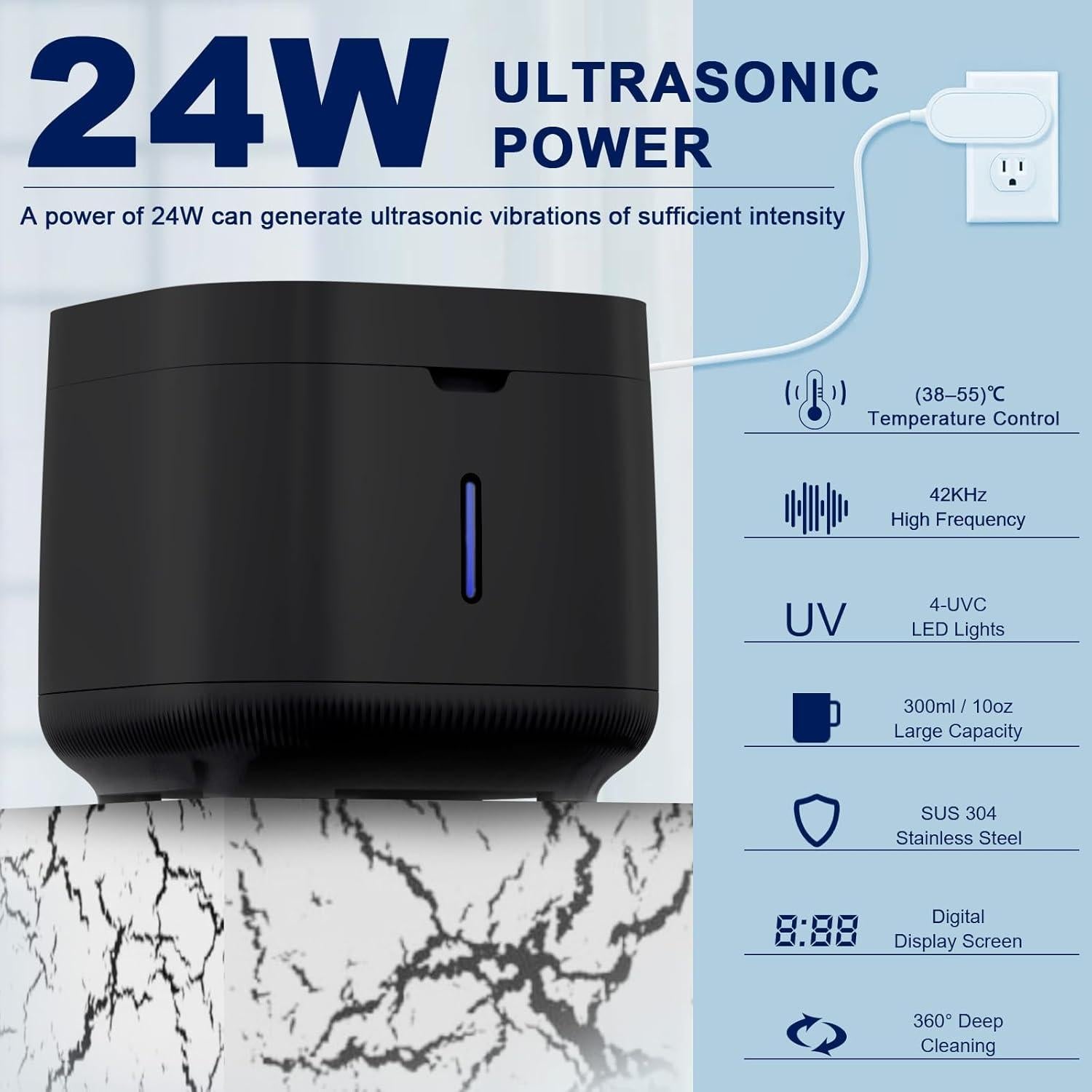 Limpiador Ultrasónico de Retenedores Valacorp 300ml Negro