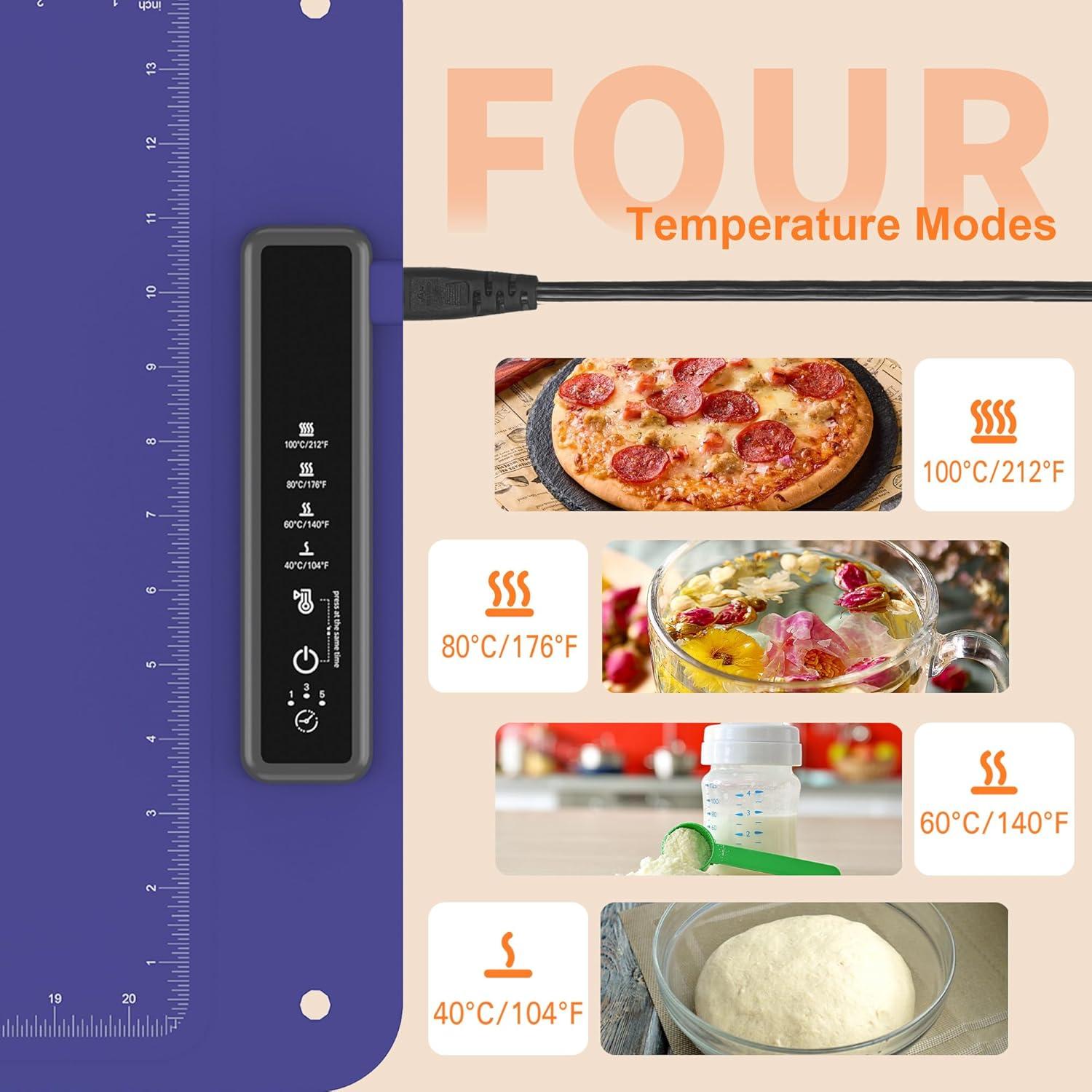 Alfombrilla Calentadora Eléctrica Jwaroly HCB01 61.2x40cm 4 Niveles