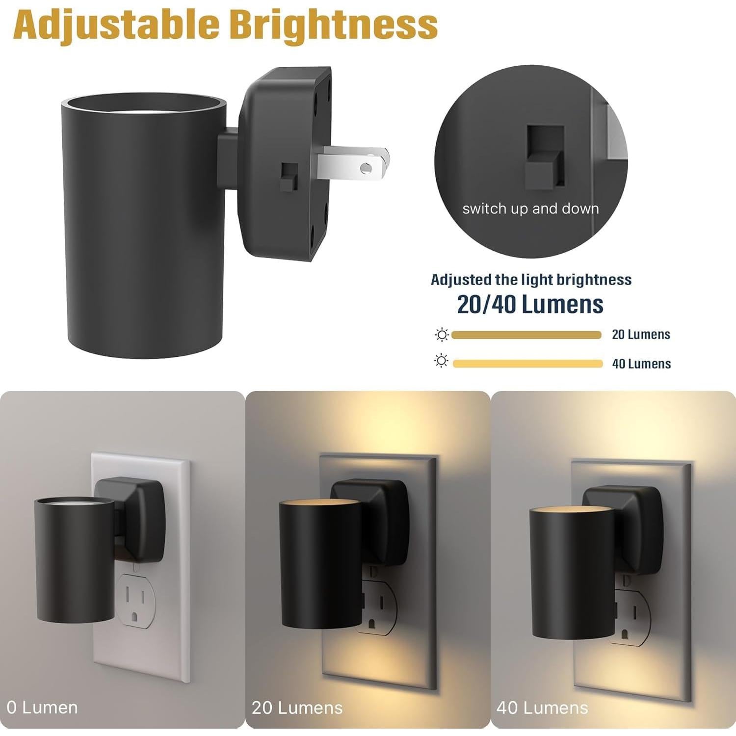 Luces Nocturnas LED NOVELUX 2700K con Sensor Dusk to Dawn