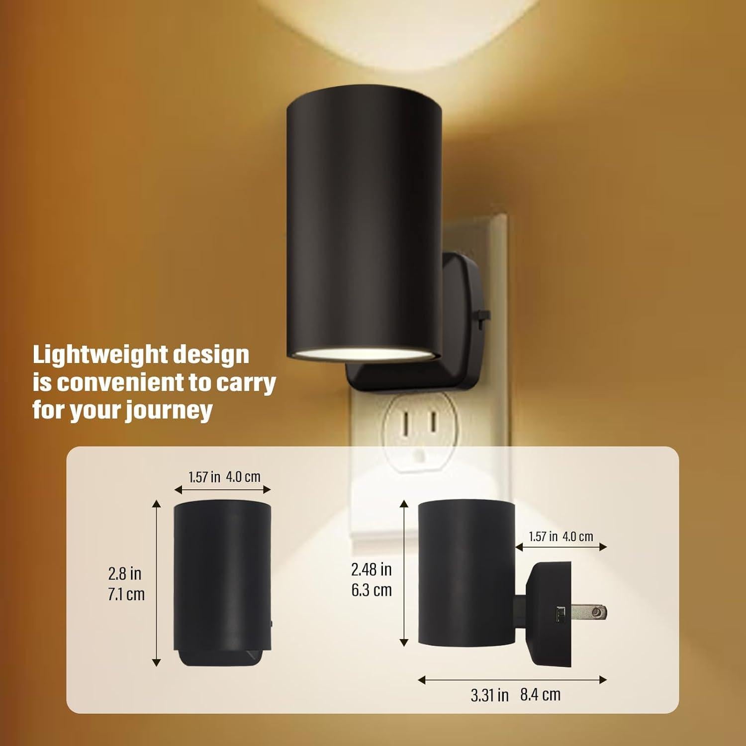 Luces Nocturnas LED NOVELUX 2700K con Sensor Dusk to Dawn