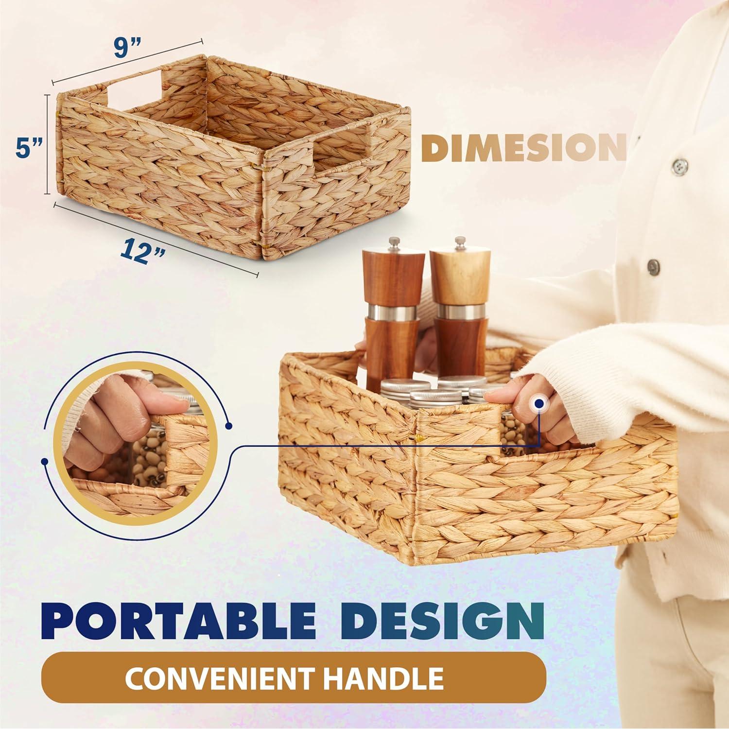 Cestas de Almacenamiento Rectangulares BLUEWEST - Juego de 6