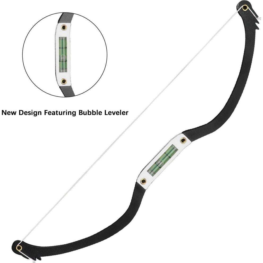 Regla de Mapeo de Cejas Guapa con Nivel de Burbuja - Negro