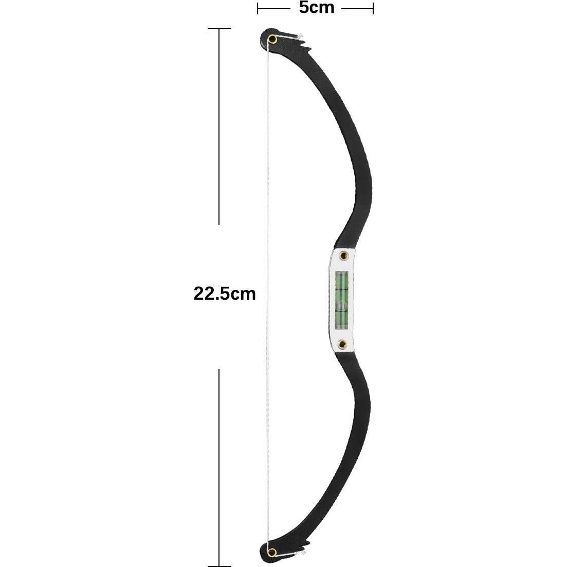 Regla de Mapeo de Cejas Guapa con Nivel de Burbuja - Negro