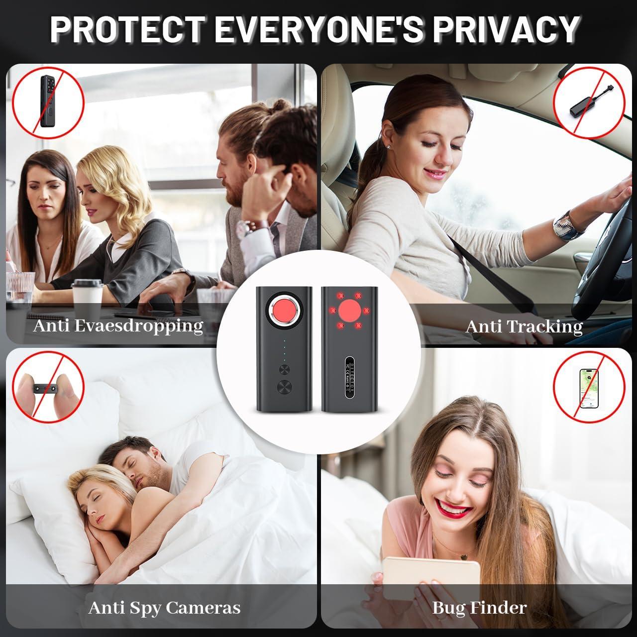 Detector de Cámaras Ocultas TANHUKEN T1 - 4 Niveles Sensibilidad