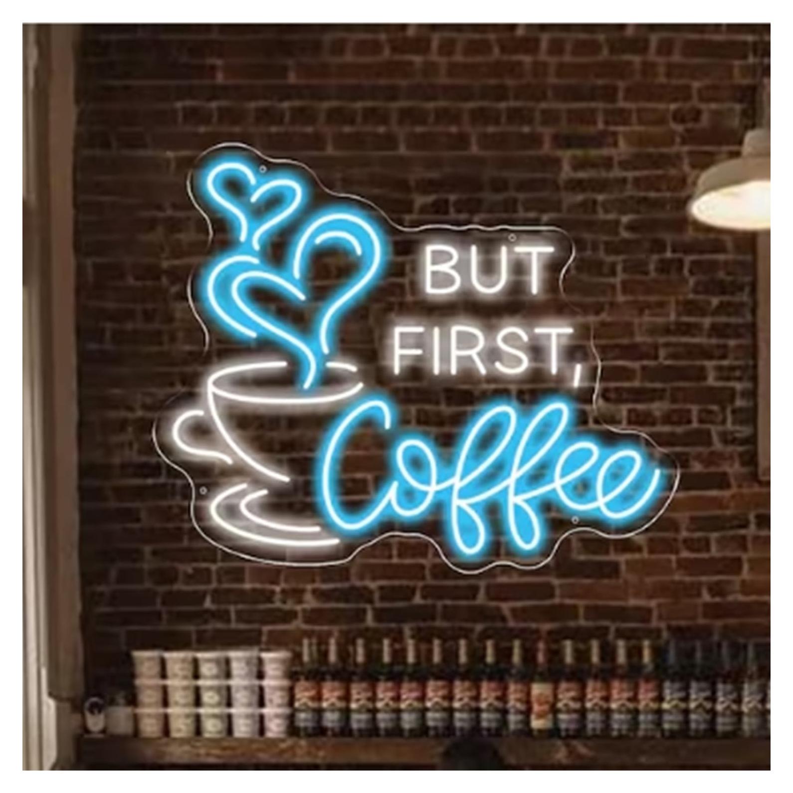 Letrero Neón Acrílico Pero Primero Café 35.5x28.7cm USB