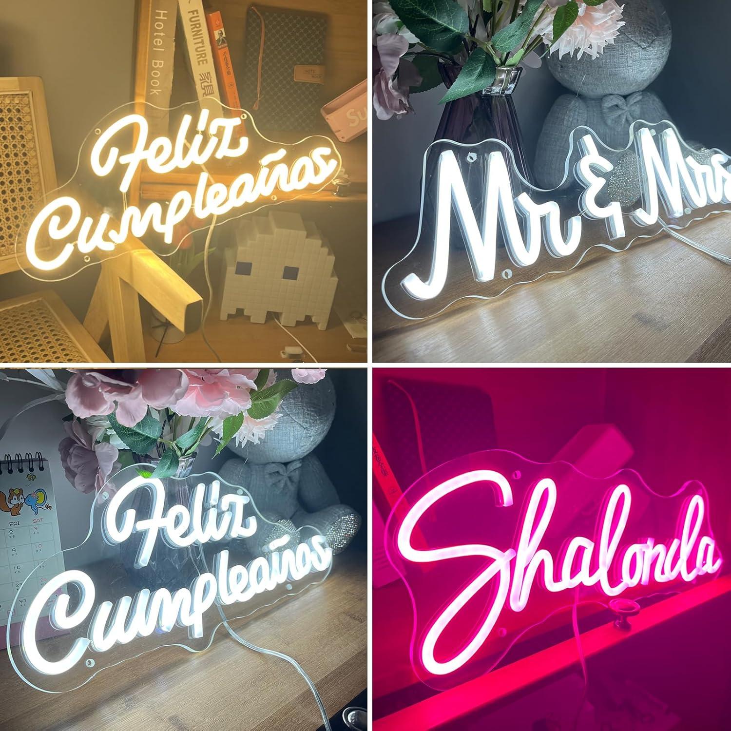 Cartel de Neón Personalizado KAEGORT 18-50" LED Decoración
