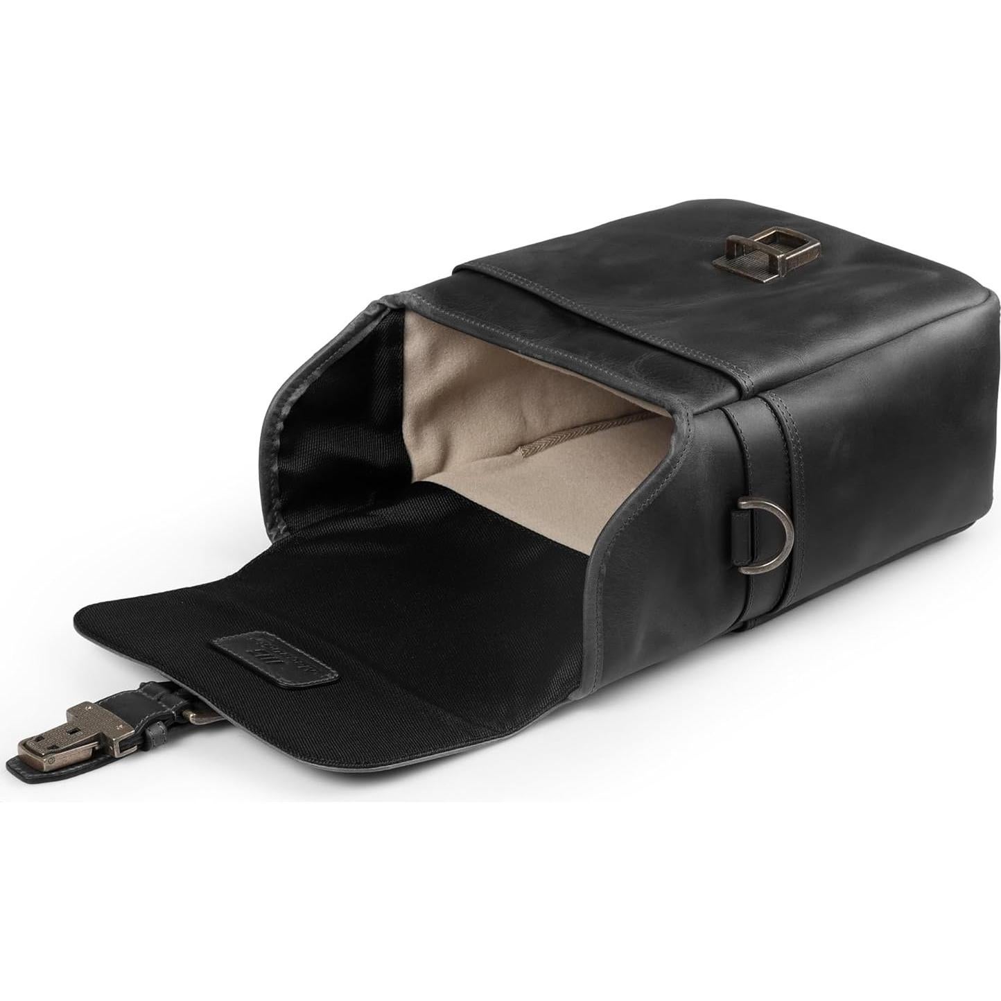 Bolsa de Mensajero MegaGear de Cuero Genuino para Cámaras