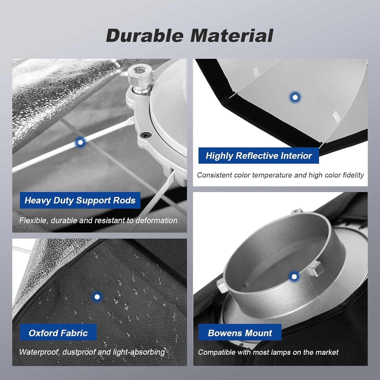 Godox SB-UE Softbox Octagonal 80cm con Rejilla Panal