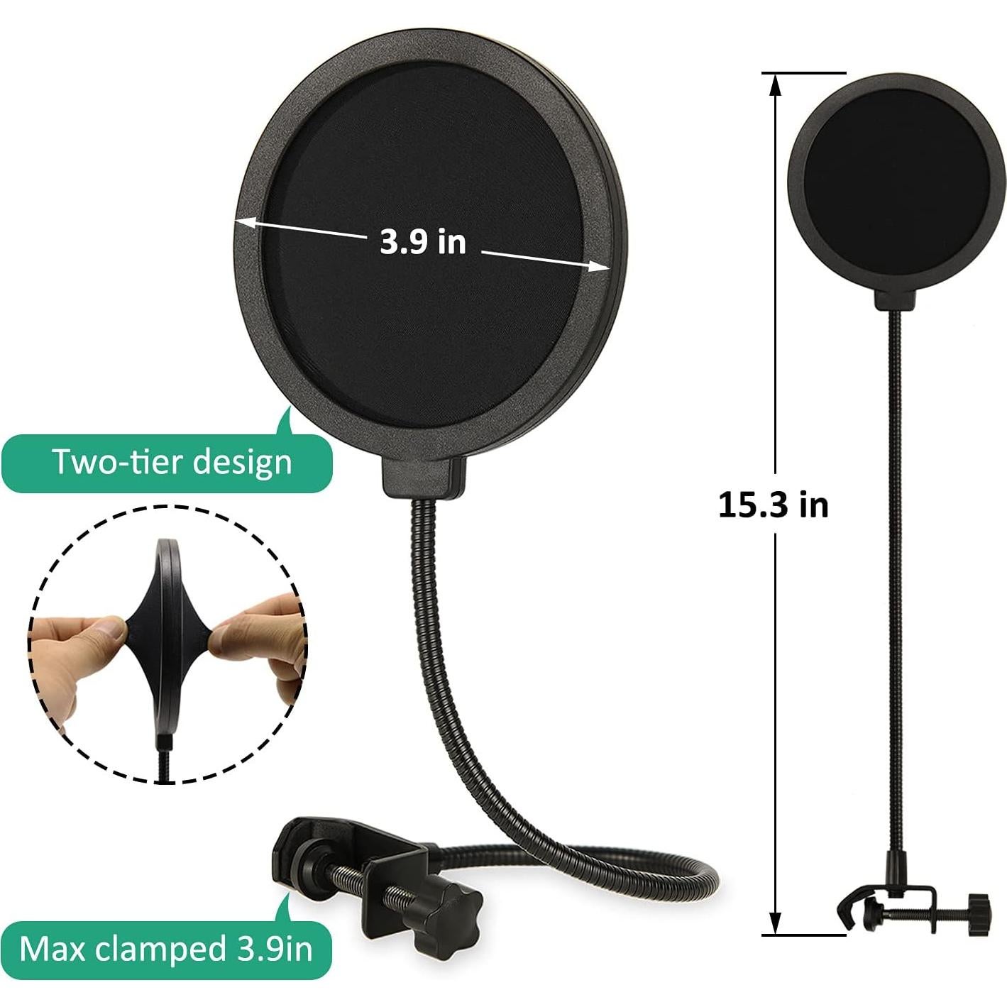 Filtro Pop y Pantalla de Espuma Razer Seiren V2 X - Profesional