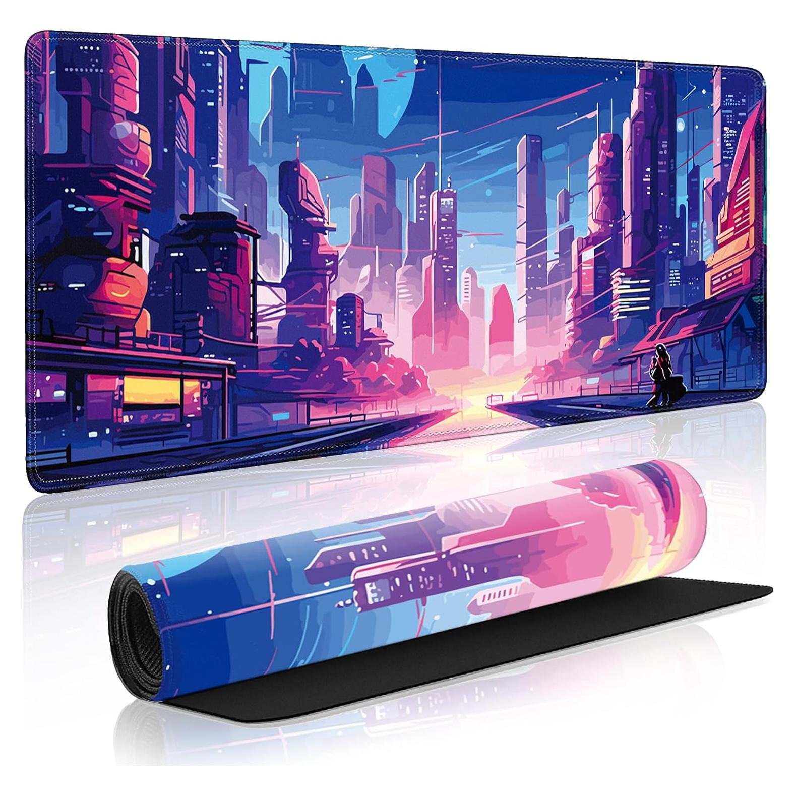 Alfombrilla de Ratón Gaming XL Nowdezi Anime Cyberpunk 80x30cm