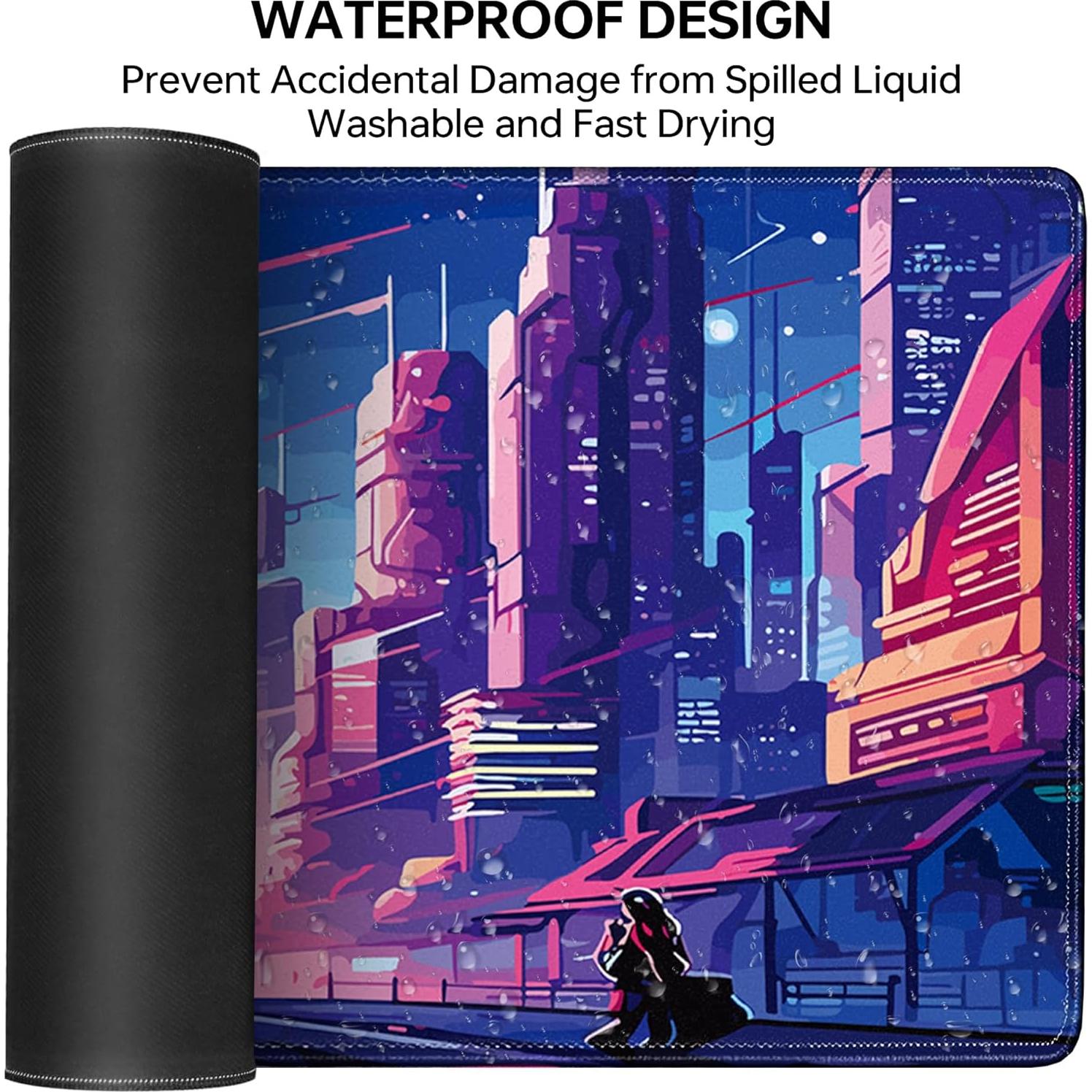 Alfombrilla de Ratón Gaming XL Nowdezi Anime Cyberpunk 80x30cm