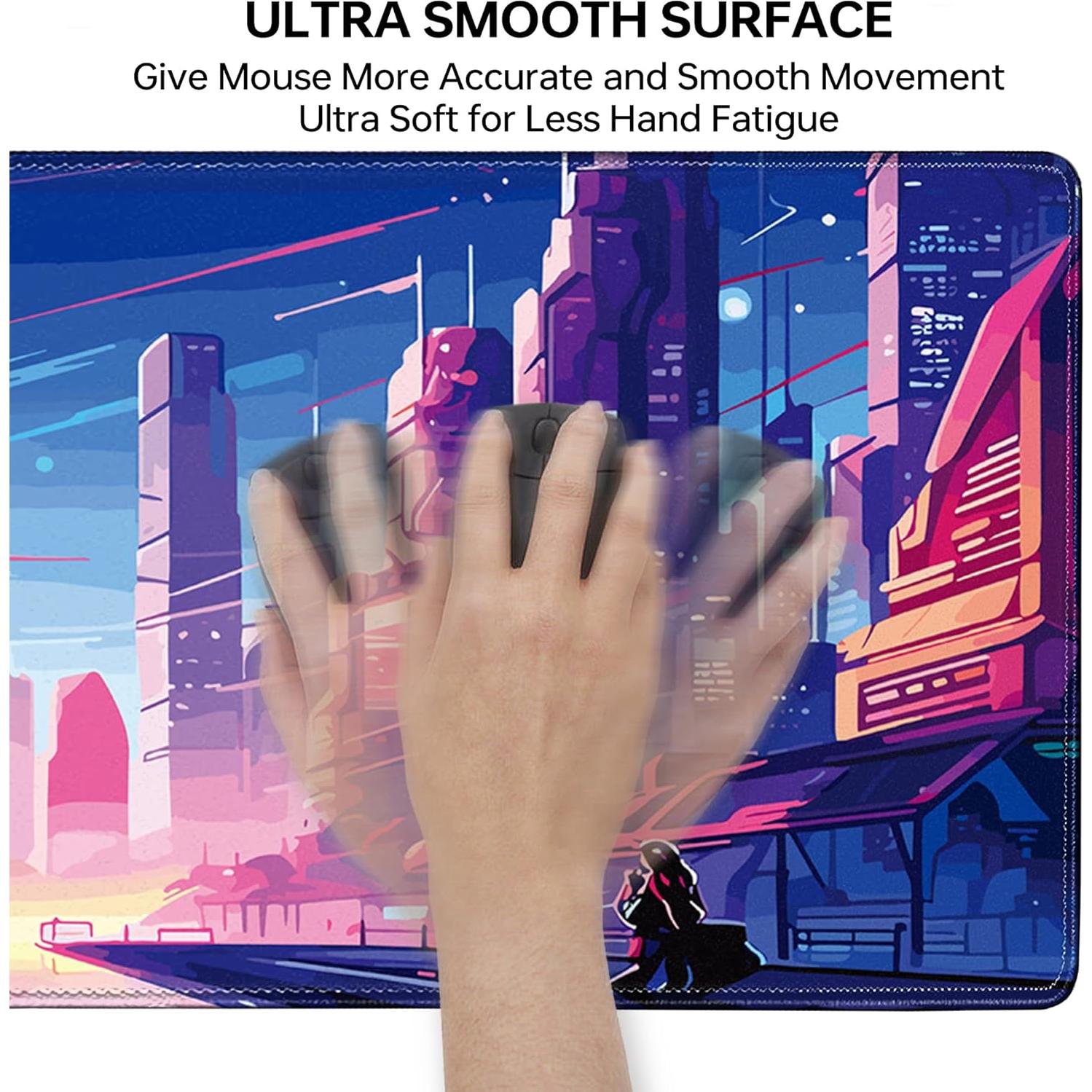 Alfombrilla de Ratón Gaming XL Nowdezi Anime Cyberpunk 80x30cm